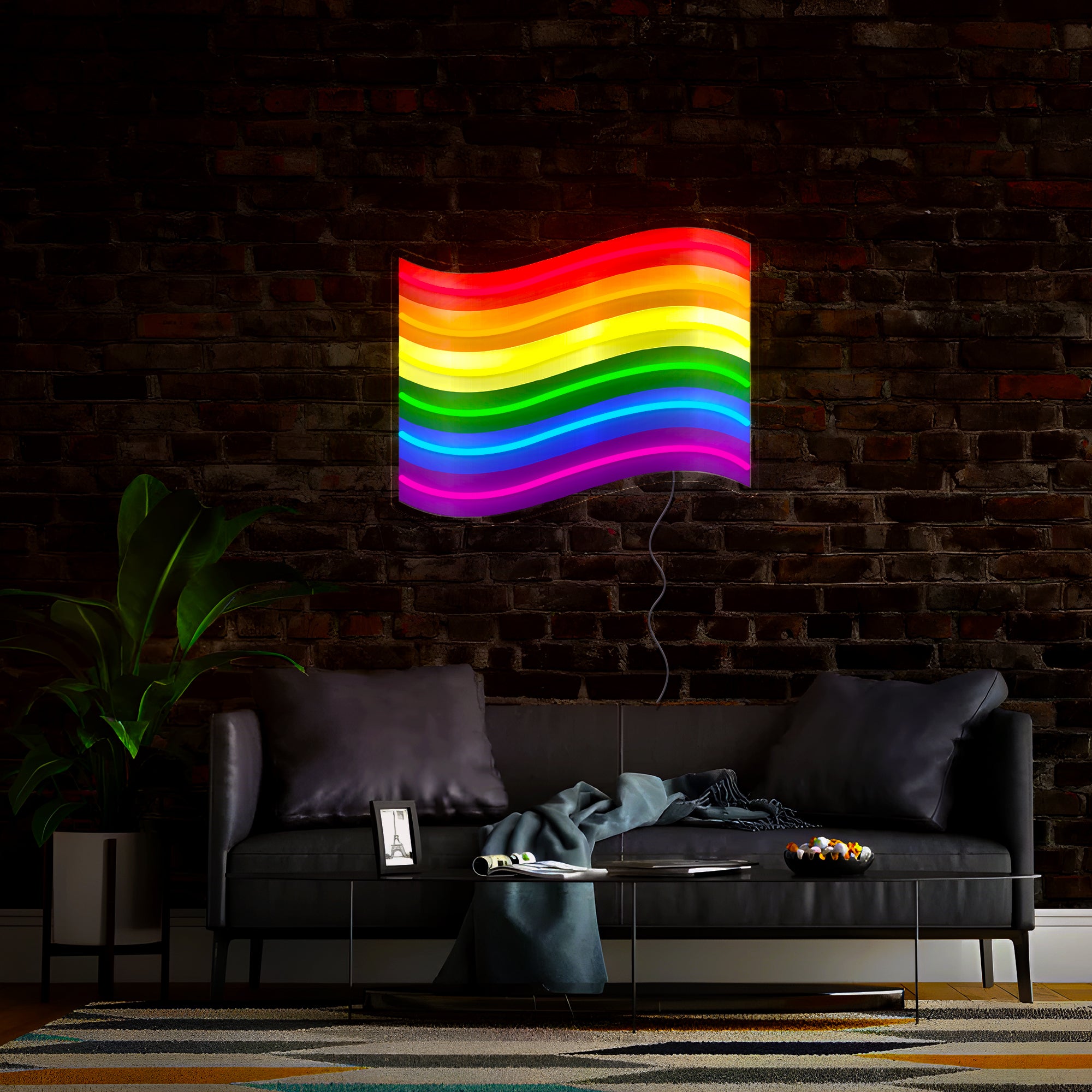 Pride Month Flag Artwork Led Neon Sign