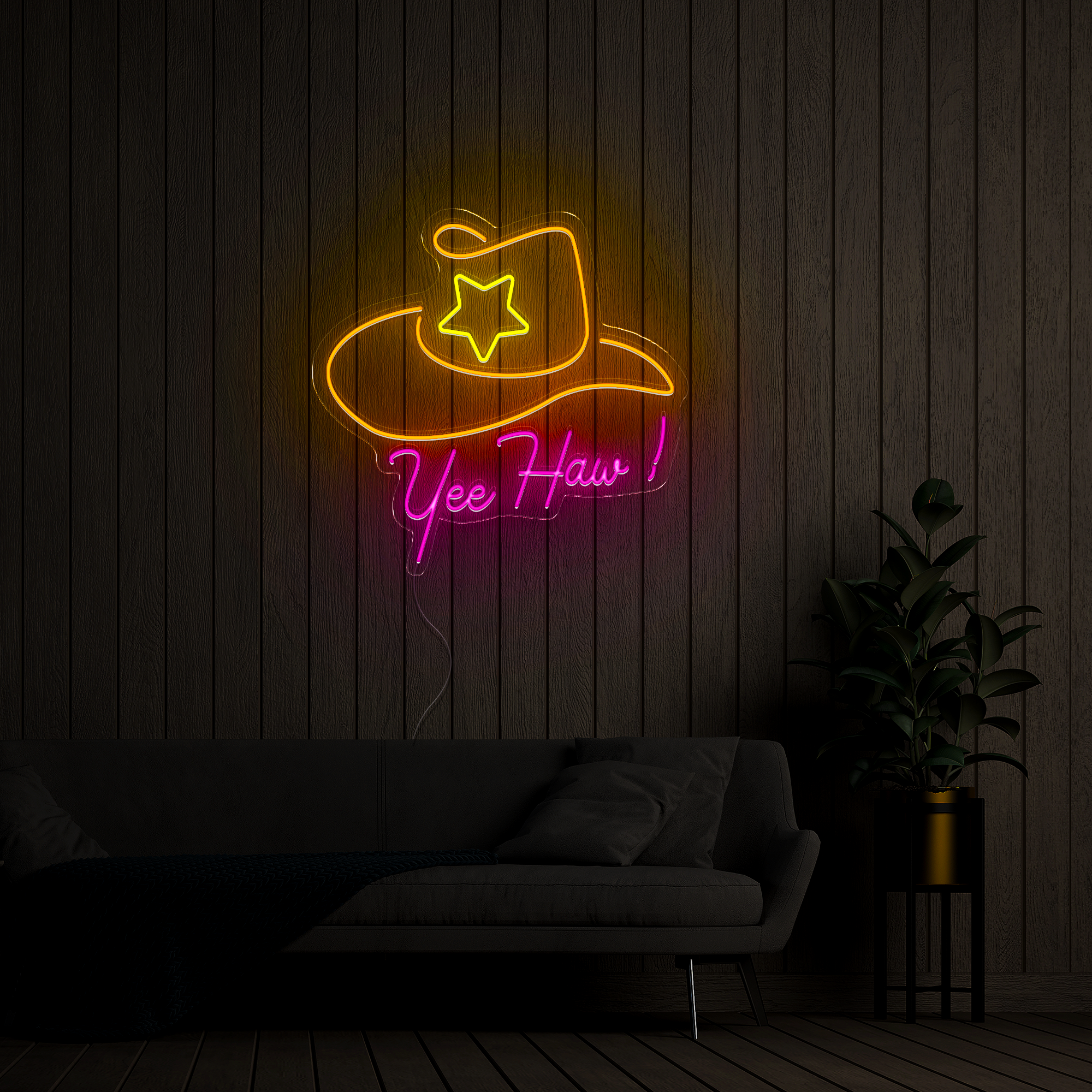 Yeehaw Neon Sign