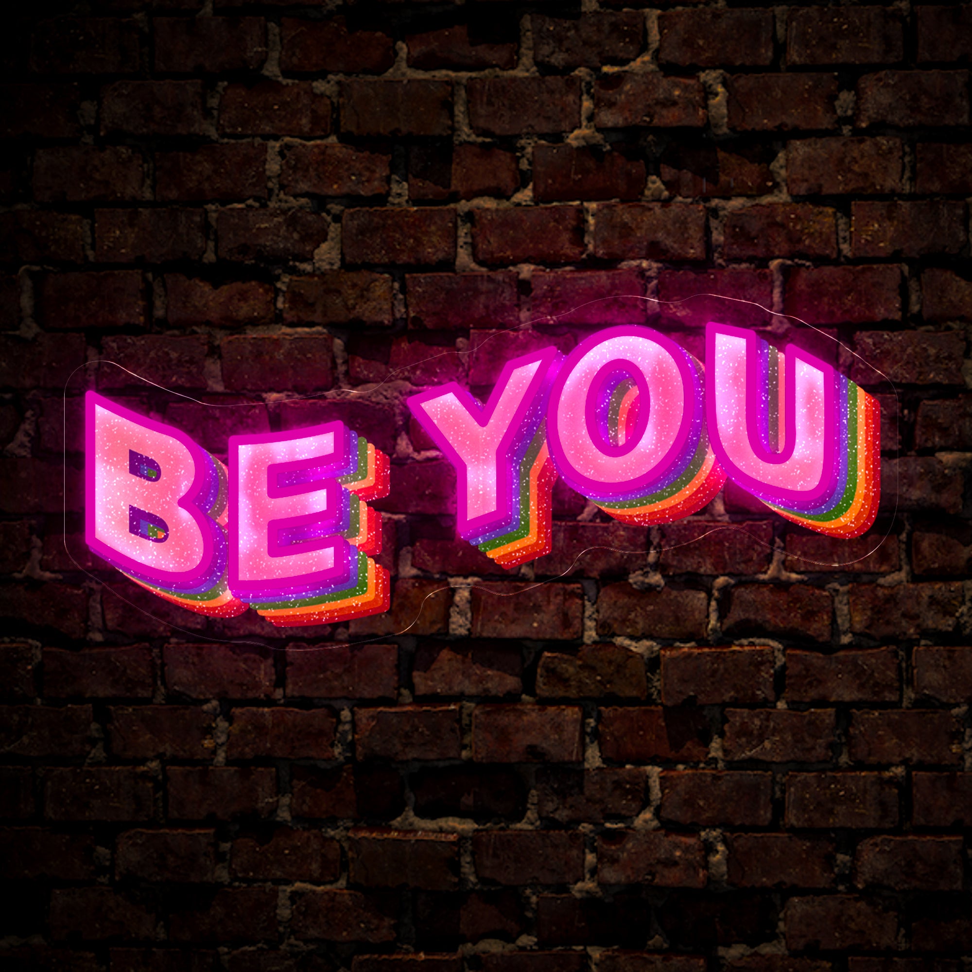 Be you rainbow Artwork Led Neon Sign