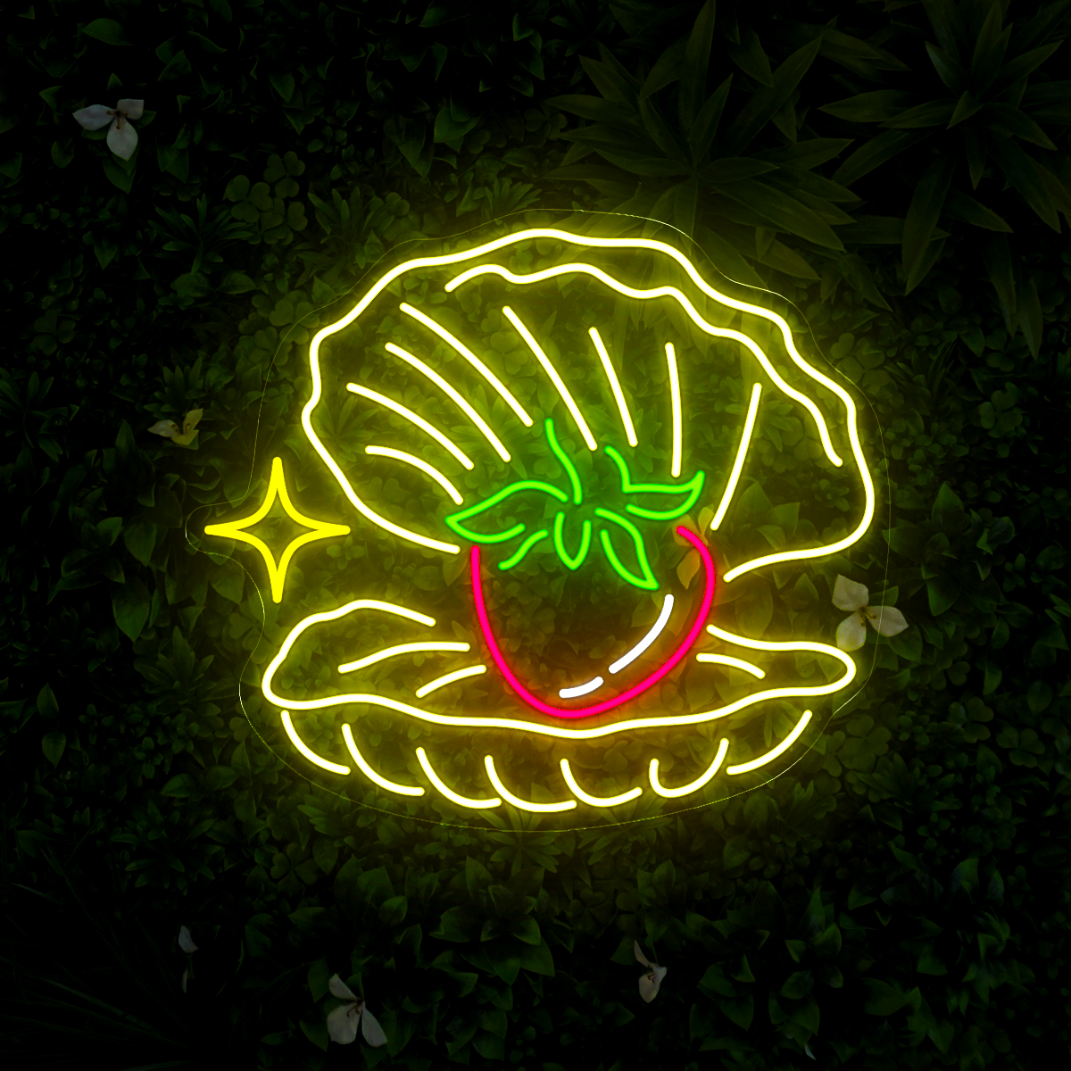 Strawberries as Pearl Led Neon Signs