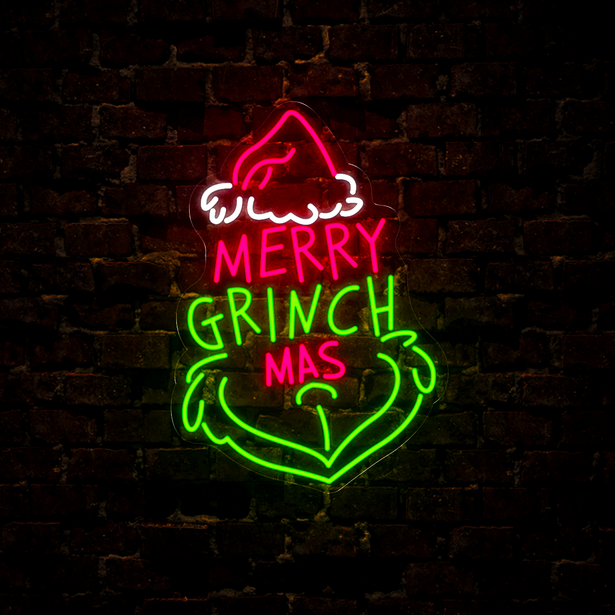 Merry Grinch-mas Led Neon Sign For The Holidays