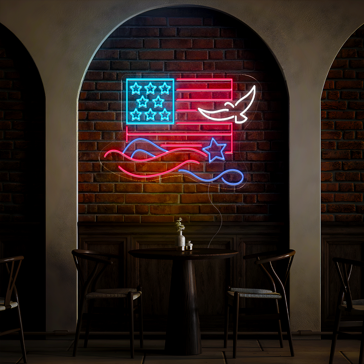 America 4th of July Led Neon Sign