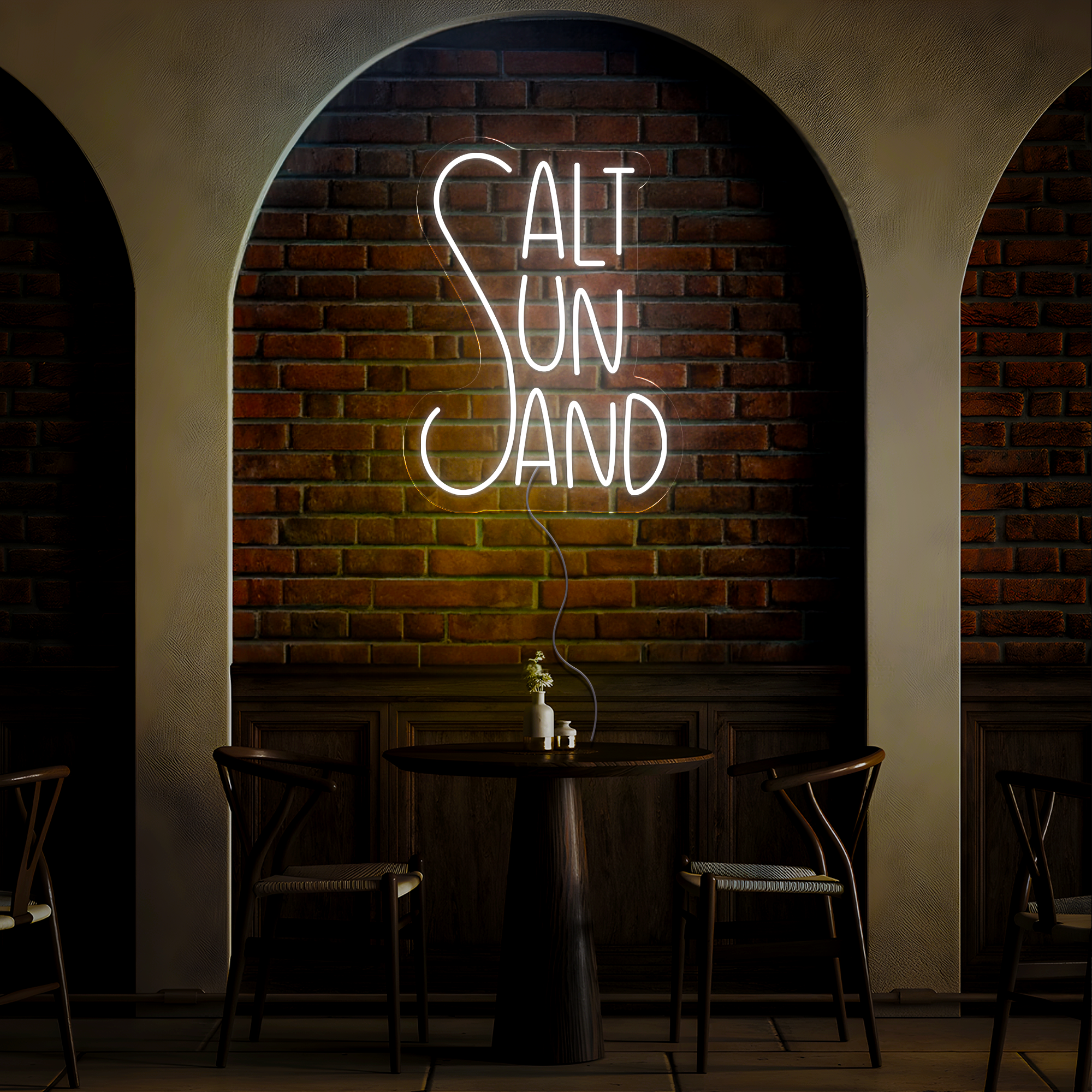 Salt Sun Sand Neon Sign