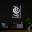 Personalized Father's Day Photo Artwork Neon Sign