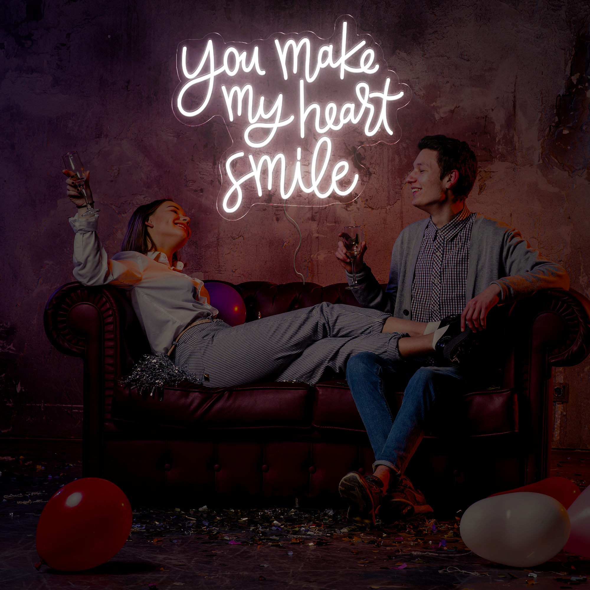 You Make My Heart Smile Neon Sign