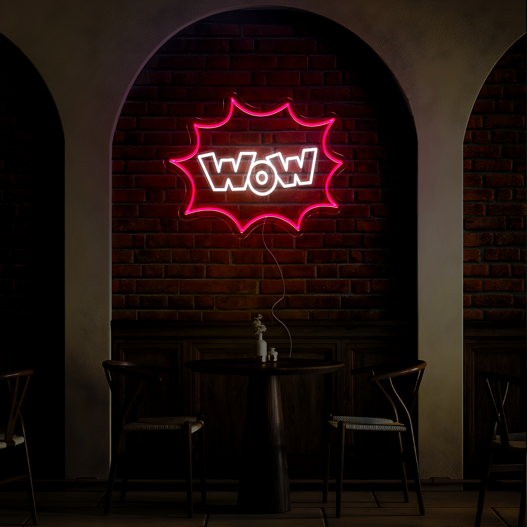 Wow! Neon Sign