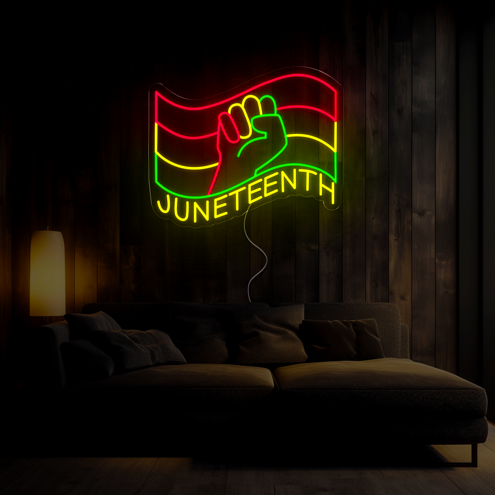 Juneteenth Neon Sign