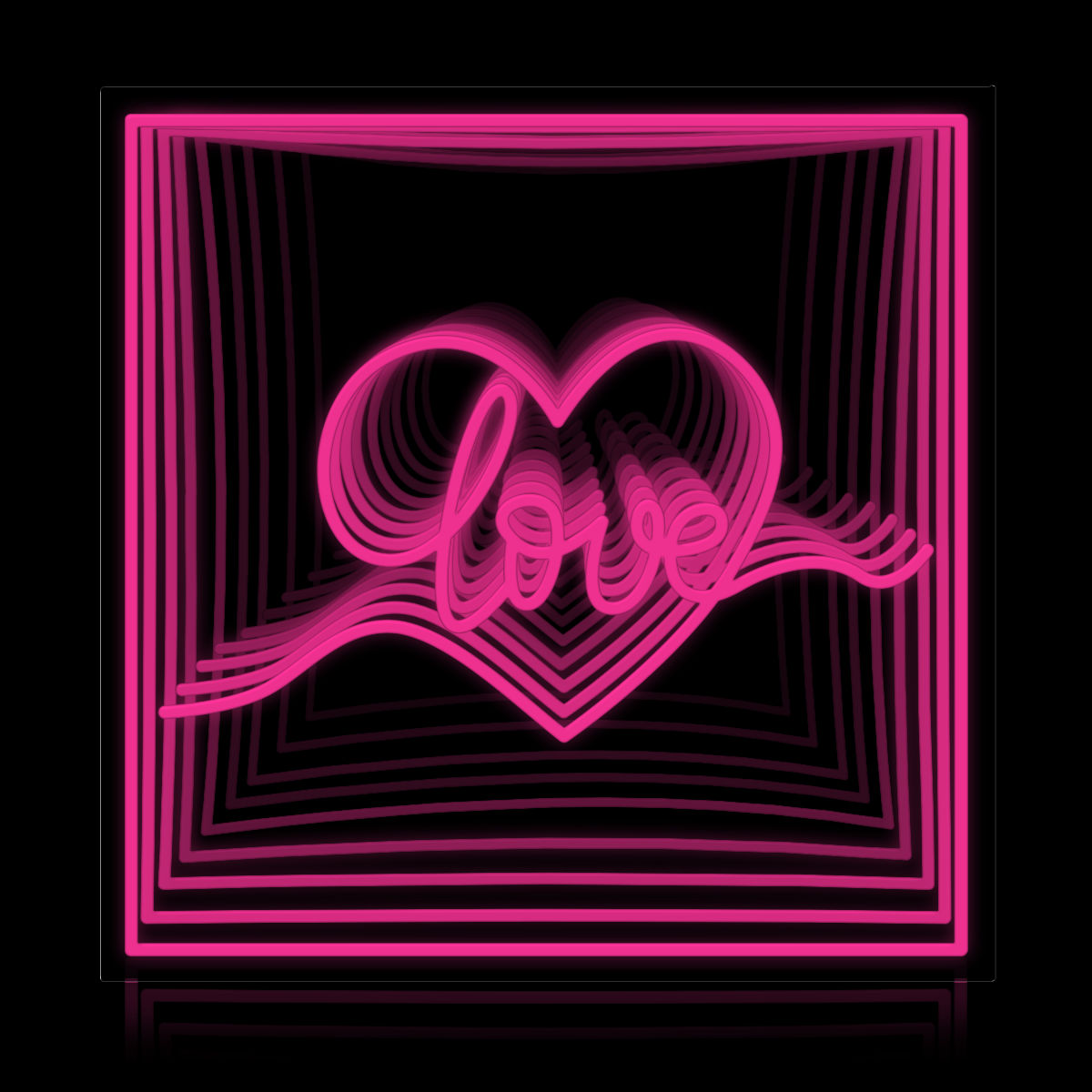 Love Heart Infinity Neon Sign