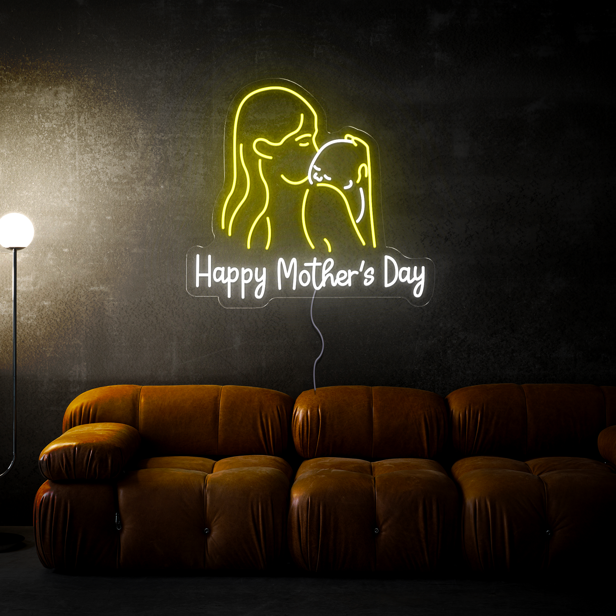Personalized Happy Mother's Day Neon Sign