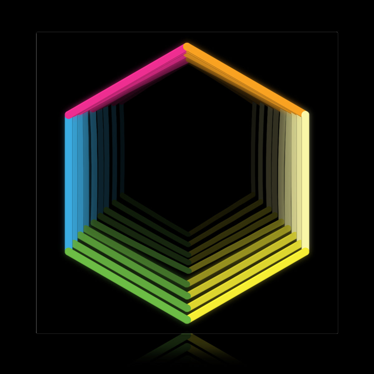Hexagon Infinity Neon Sign