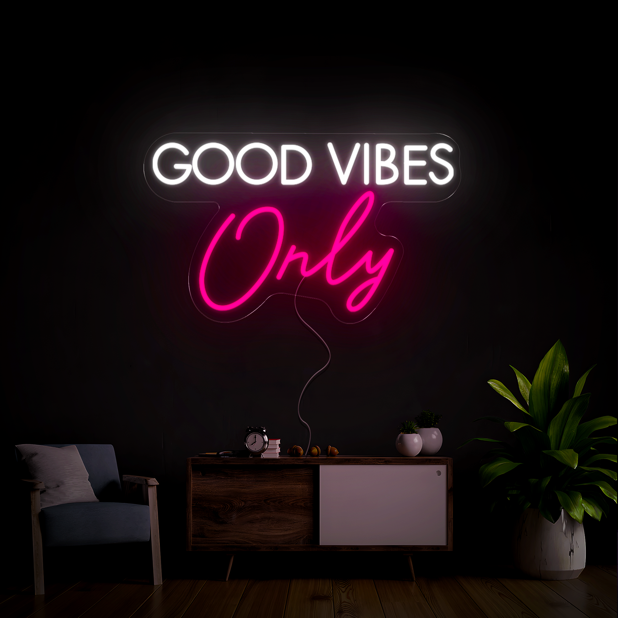 Good Vibes Only Neon Sign