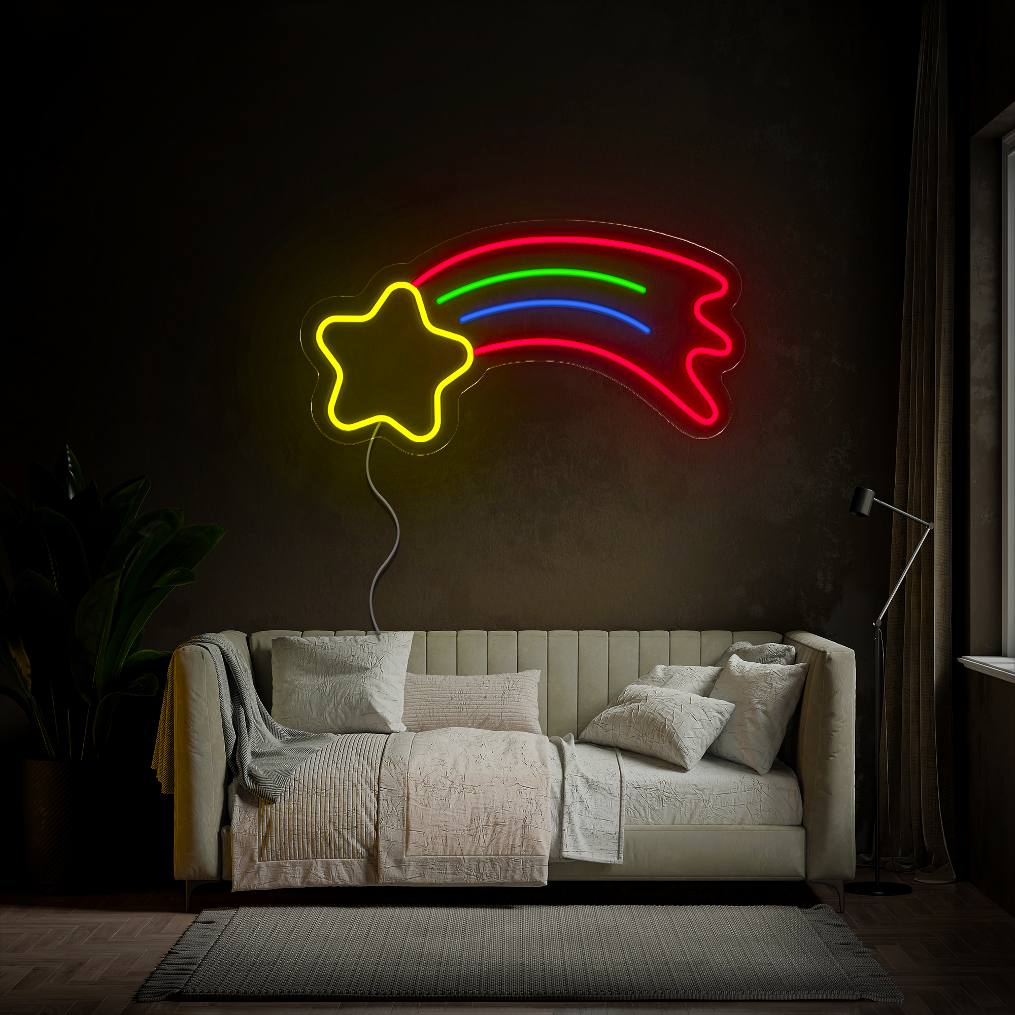 Shooting Star Neon Sign