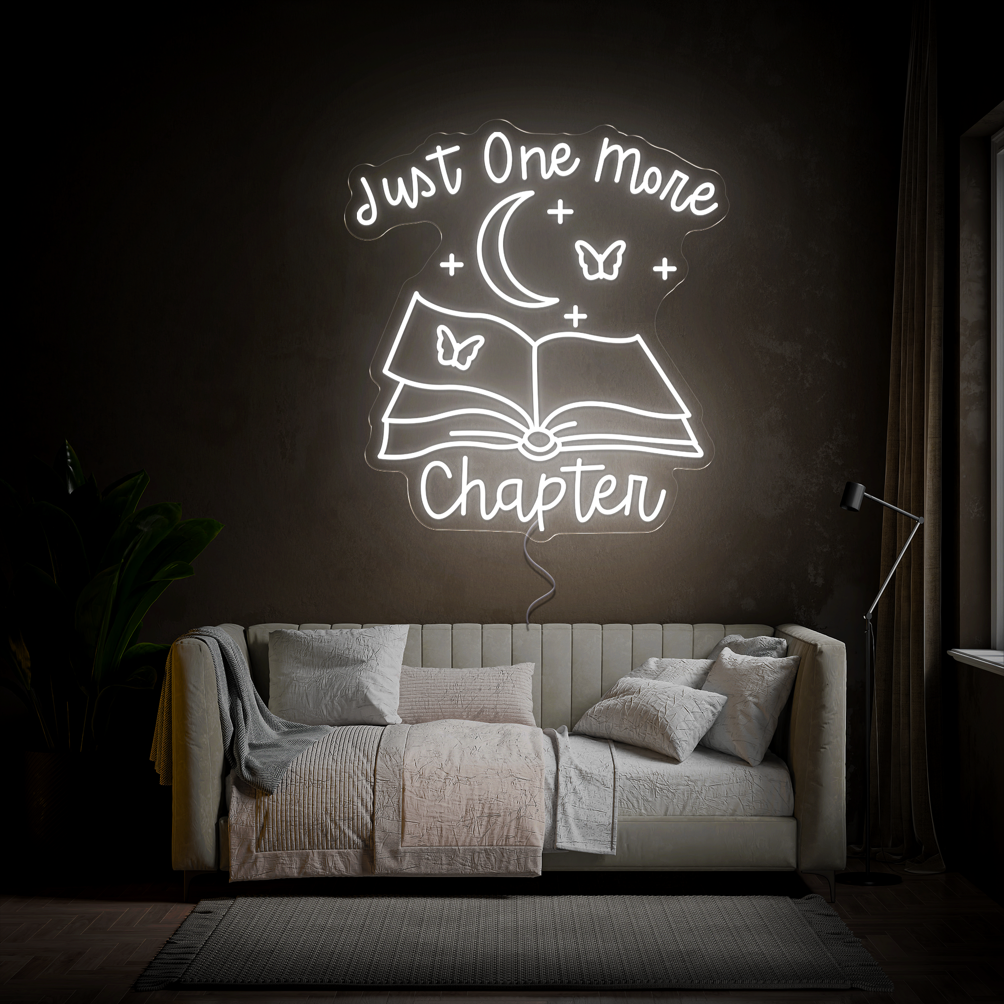 Just One More Chapter Neon Sign