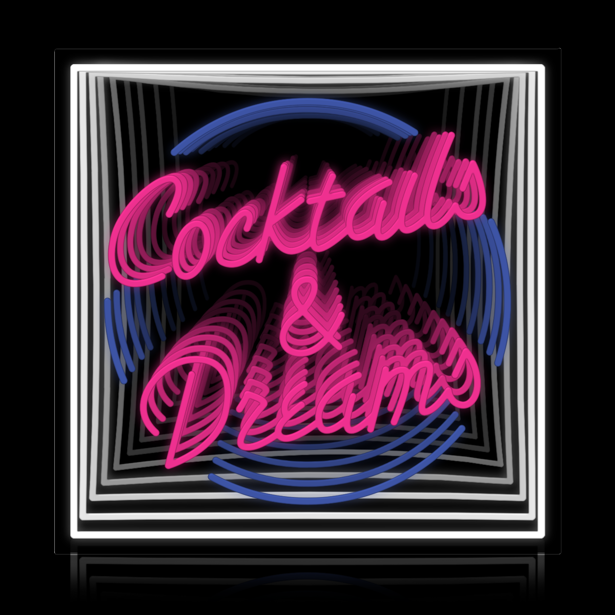 Cocktails & Dreams Infinity Neon Sign