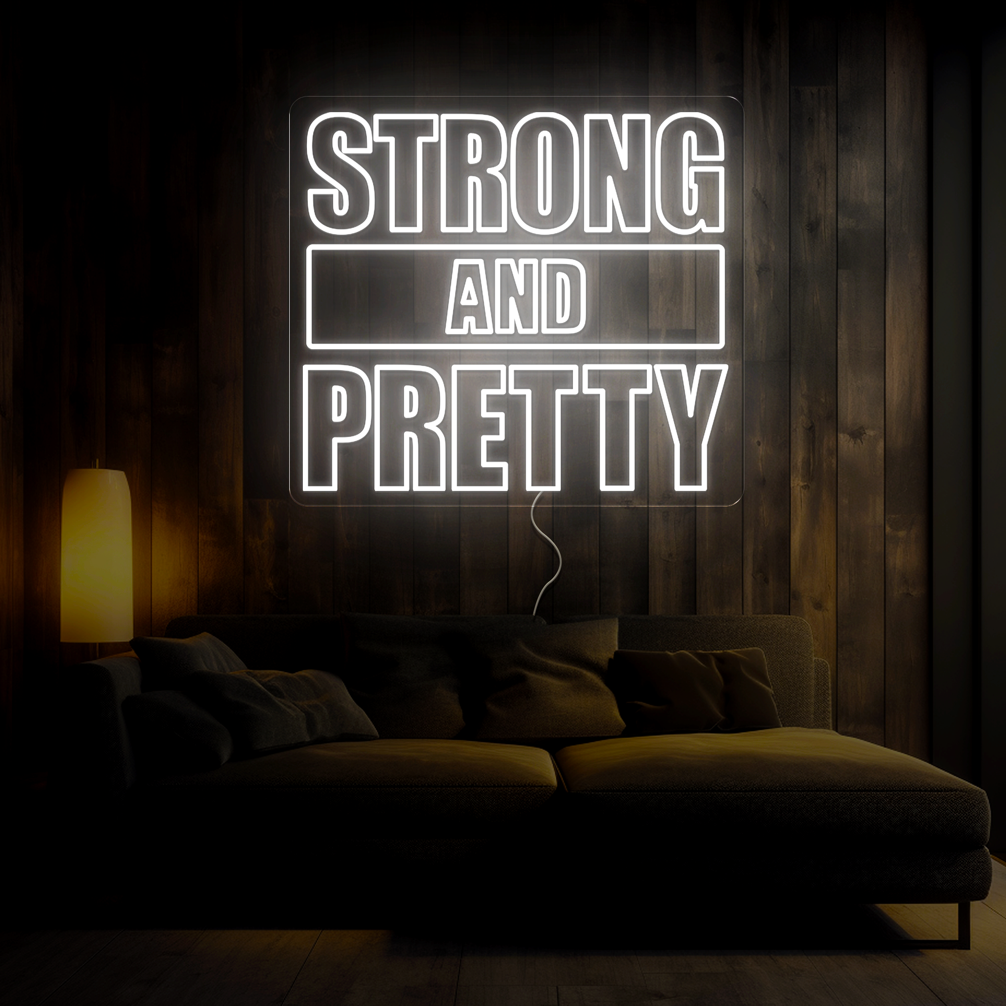 Strong & Pretty Neon Sign