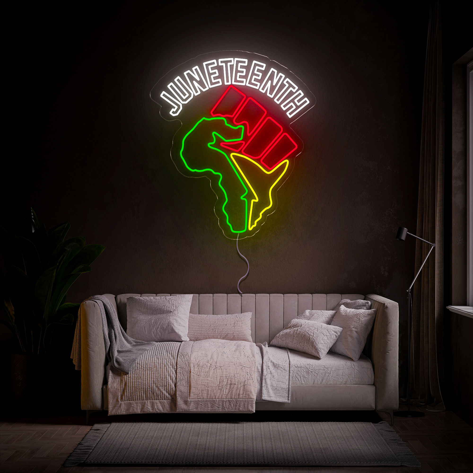 Juneteenth Neon Sign