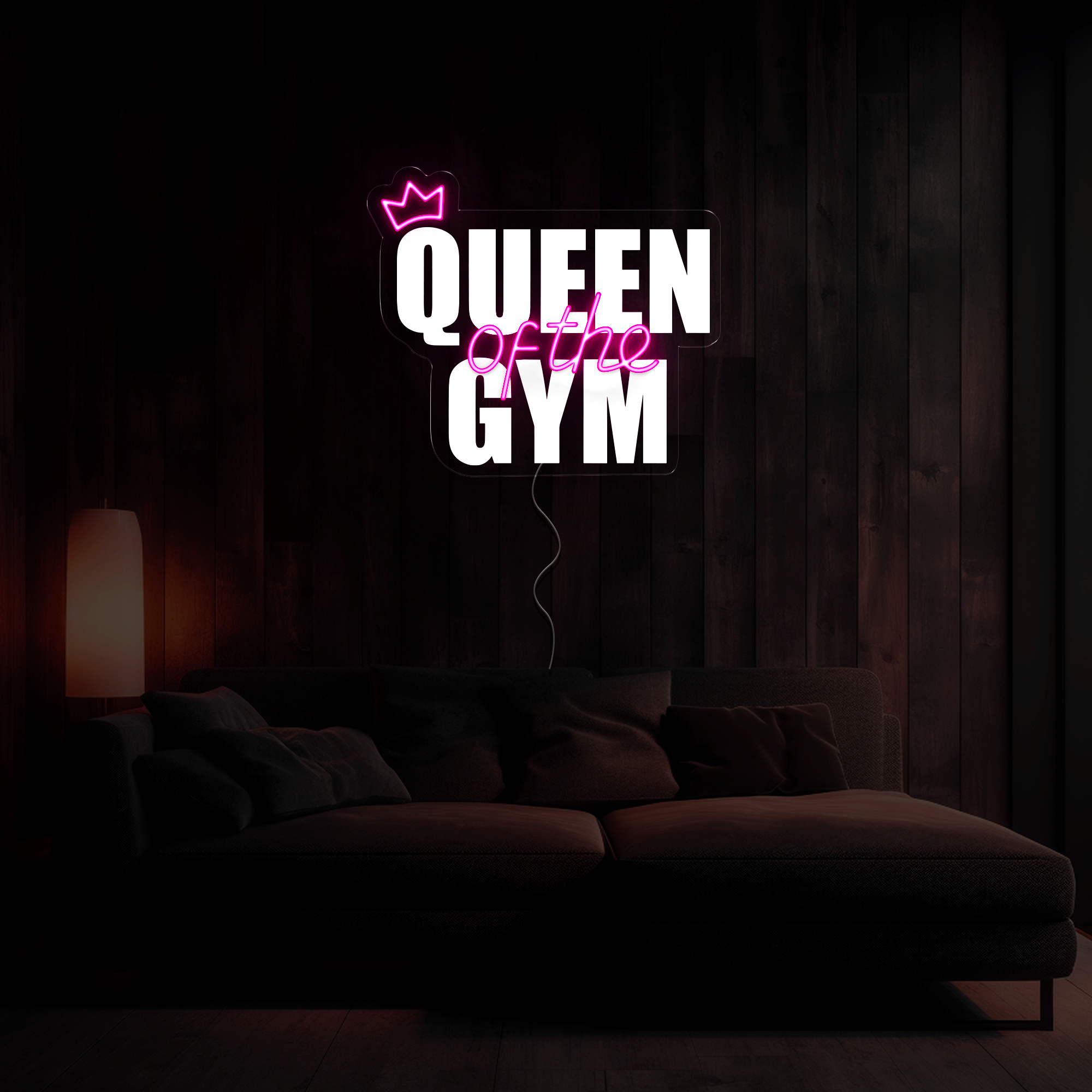 Queen Of The Gym Artwork Neon Sign