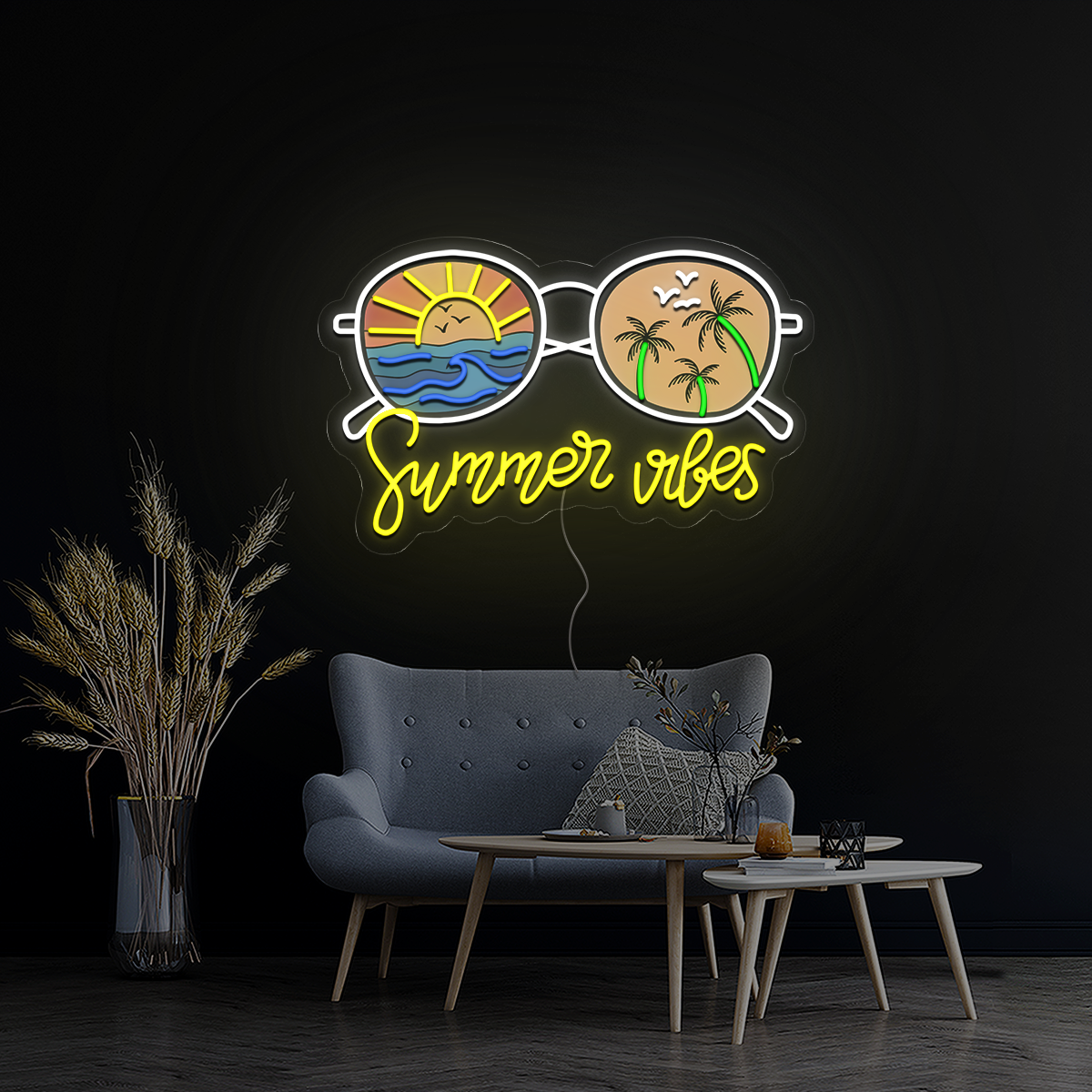 Summer Vibes Artwork Neon Sign