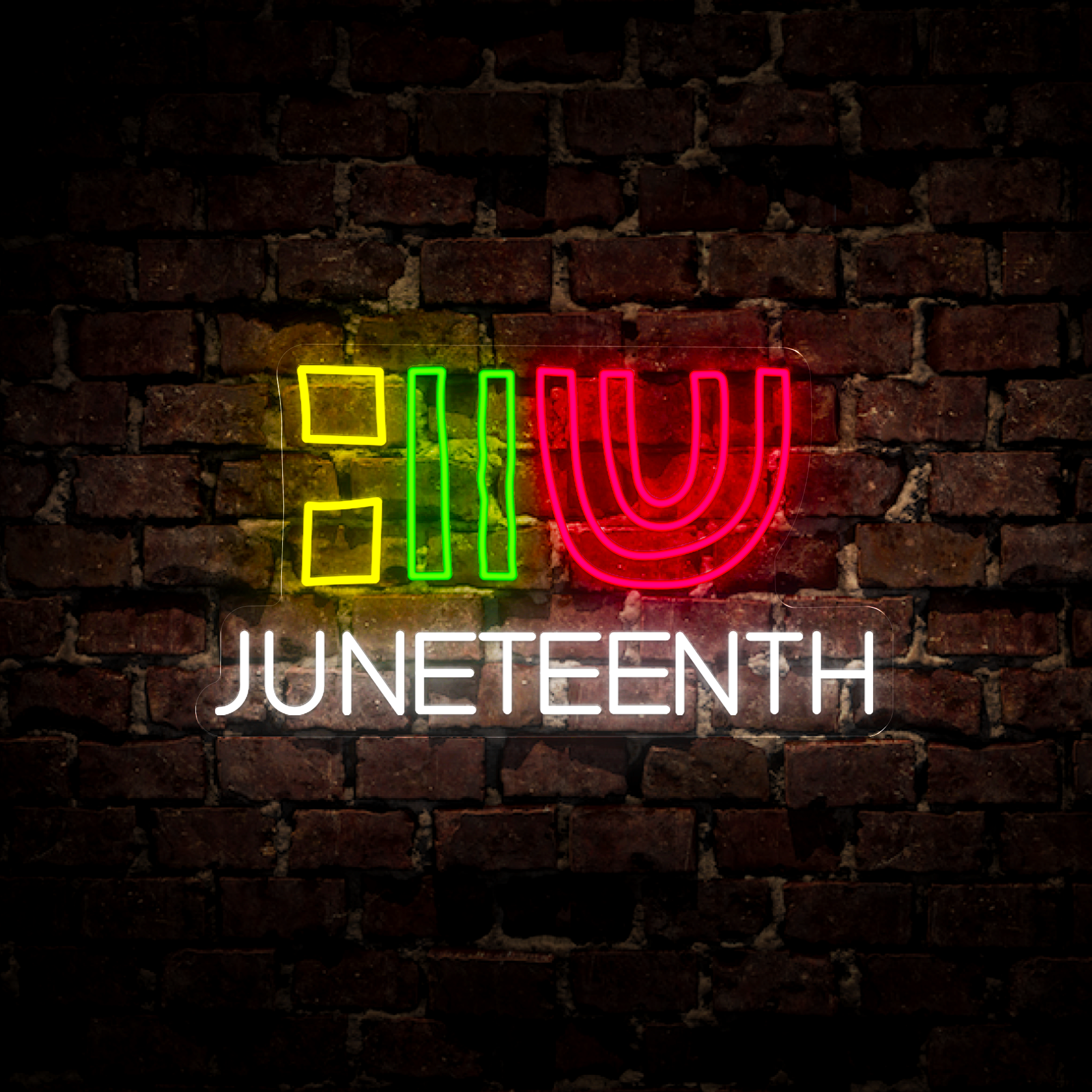 Juneteenth Neon Sign