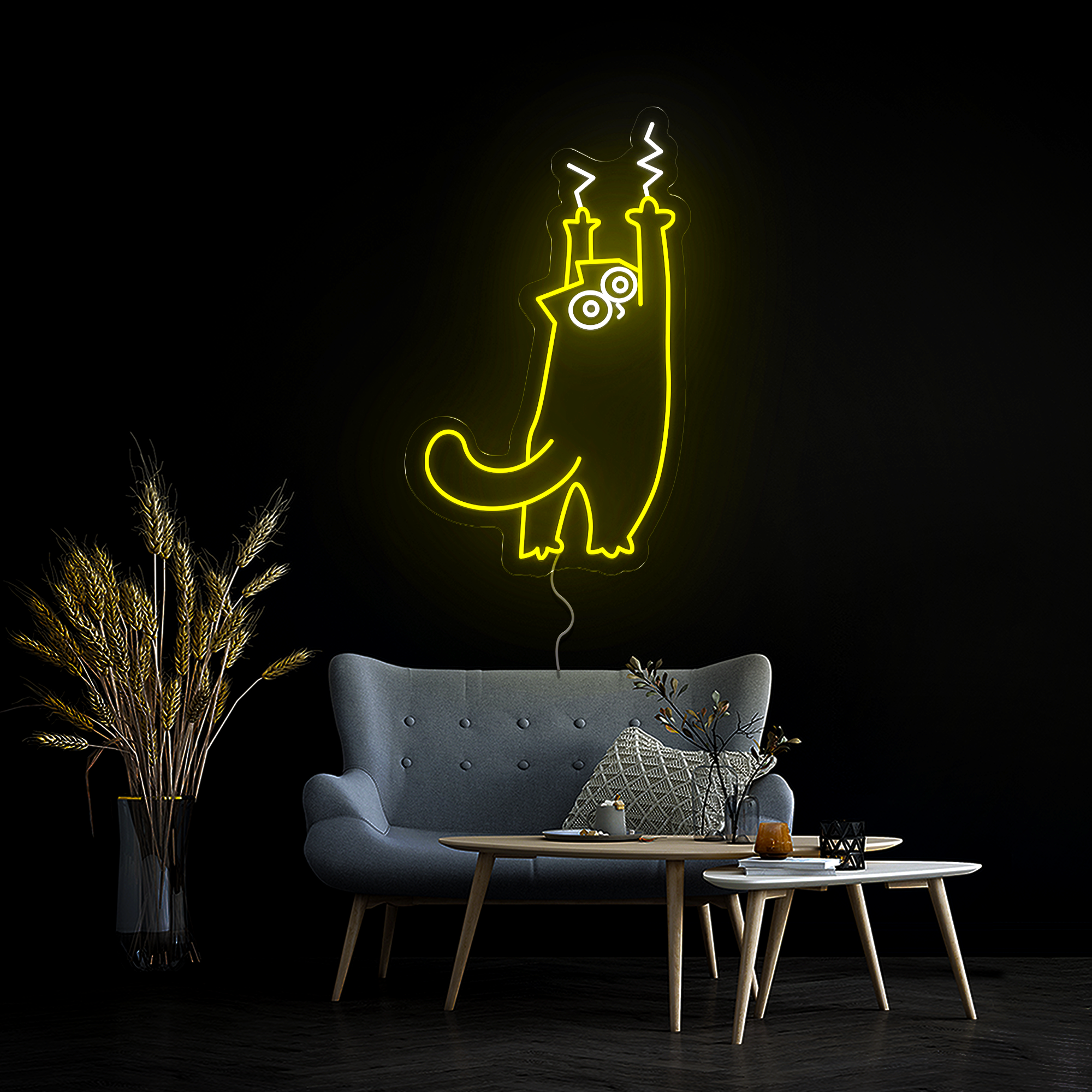 Funny Cat Neon Sign