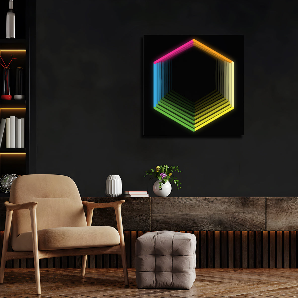 Hexagon Infinity Neon Sign