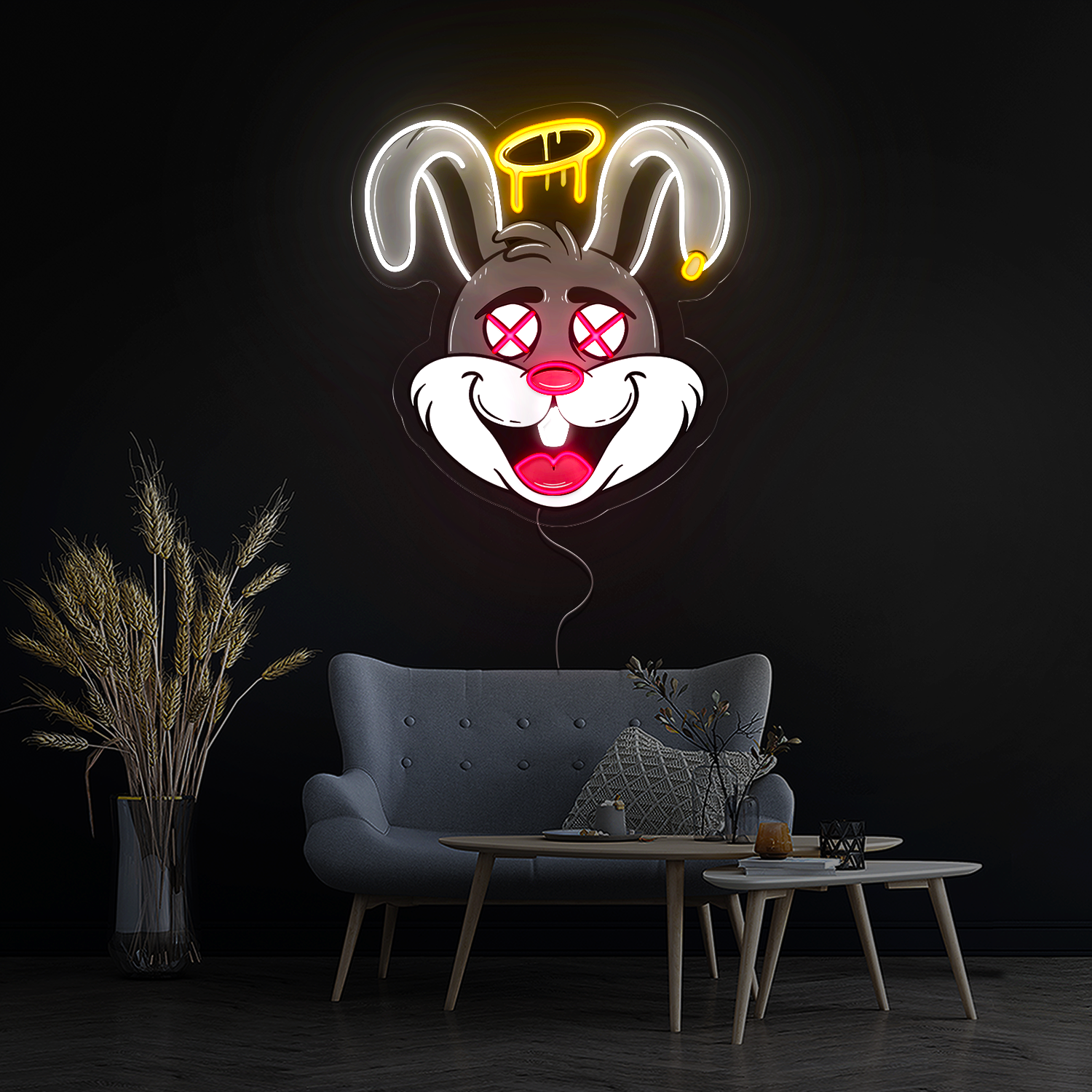 Dead Rabbit Artwork Neon Sign