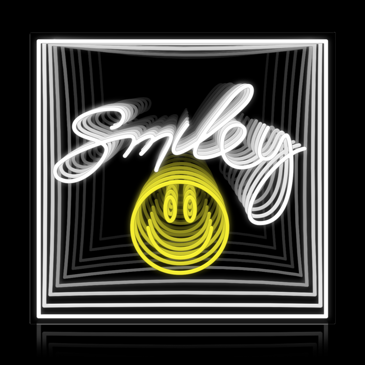 Smiley Face Infinity Neon Sign