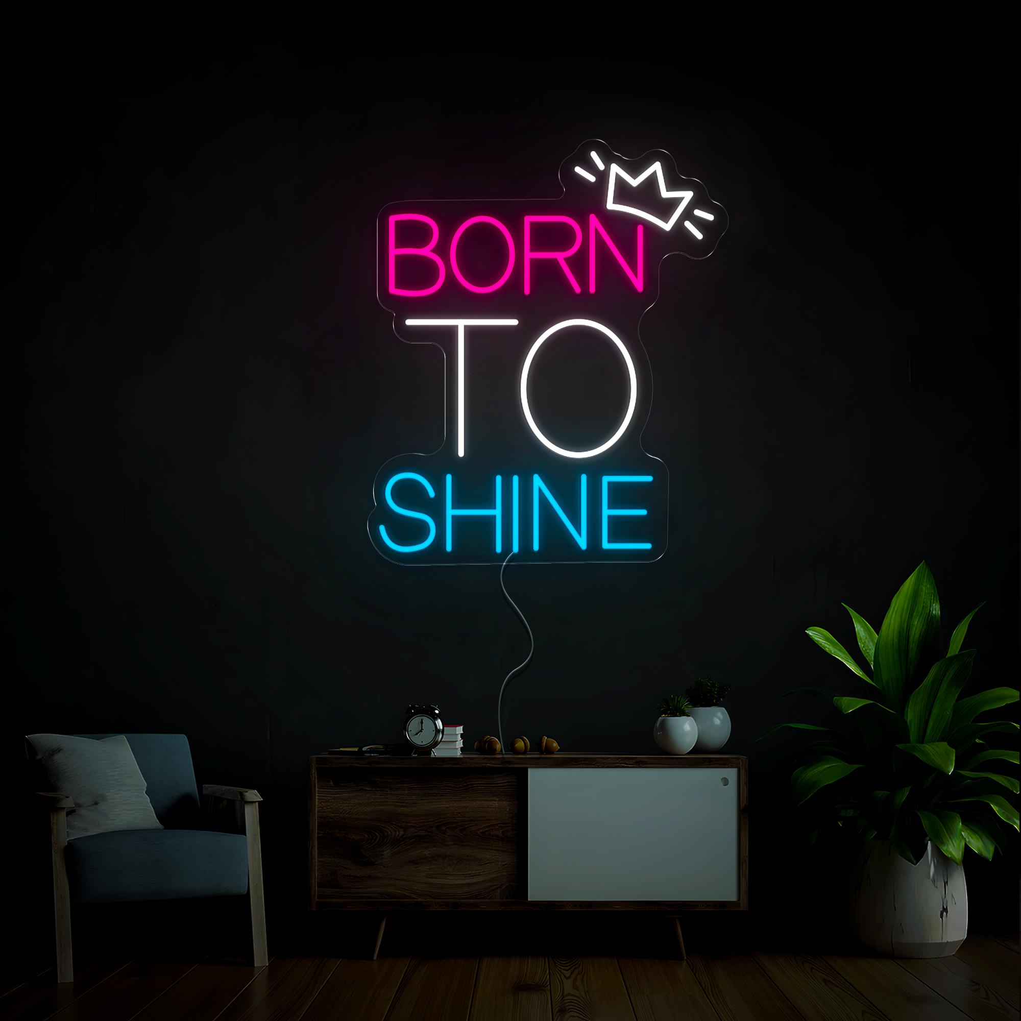 Born To Shine Neon Sign