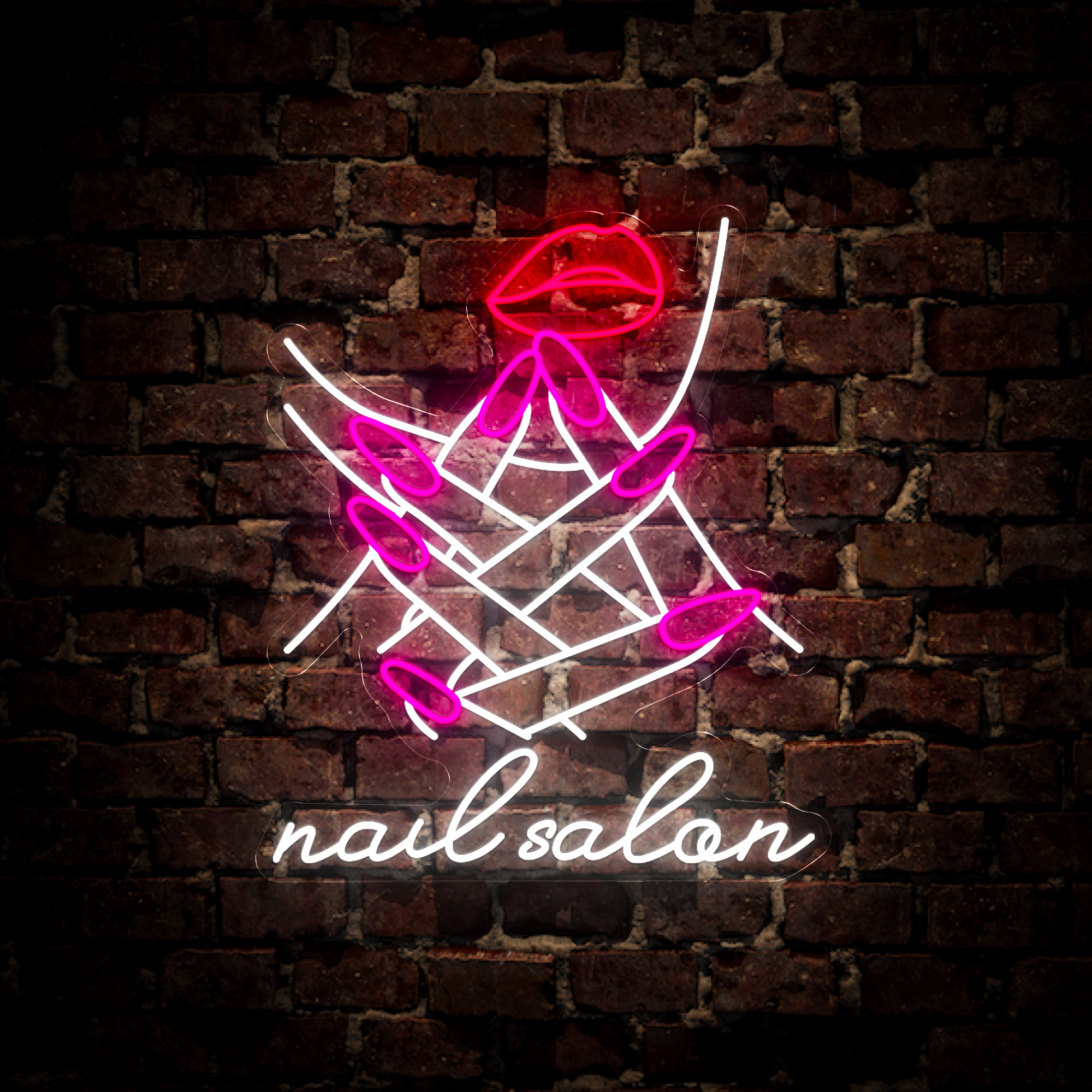 Personalized Nails Salon's Name Neon Sign