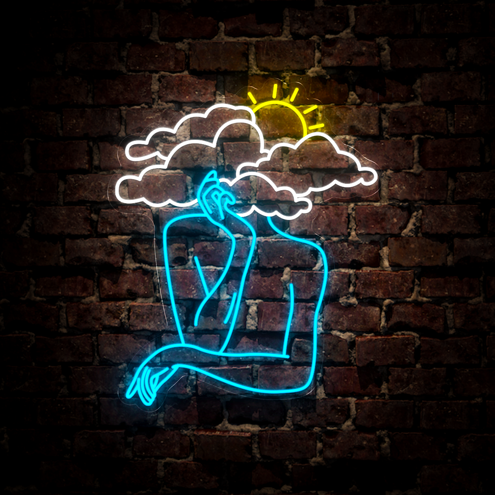 Cloud Lady Neon Sign