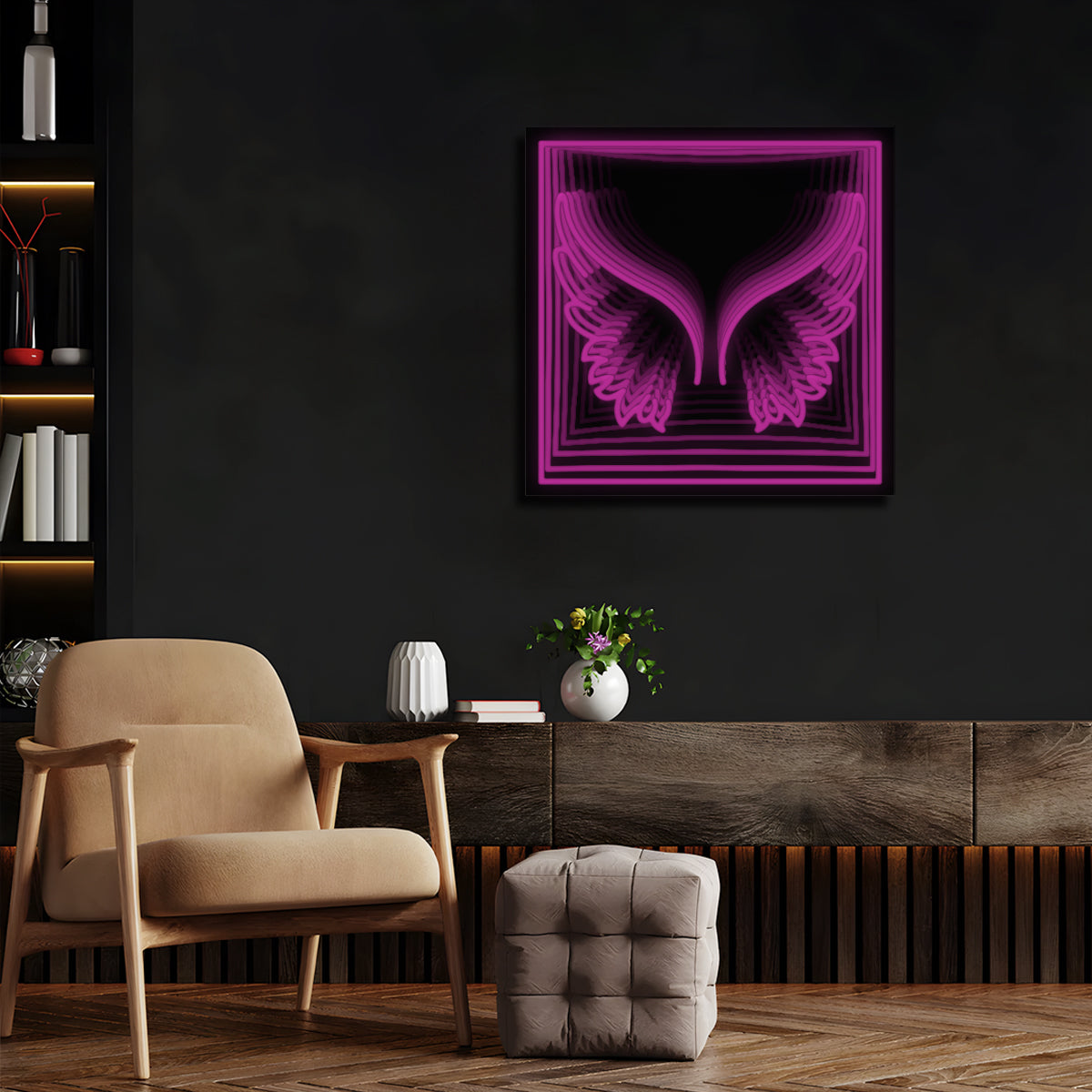 Angel Devil Wings Infinity Neon Sign