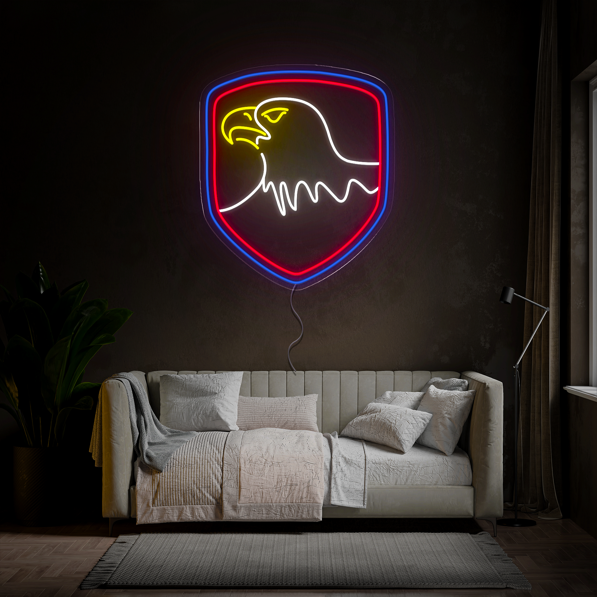 USA Bald Eagle Neon Sign