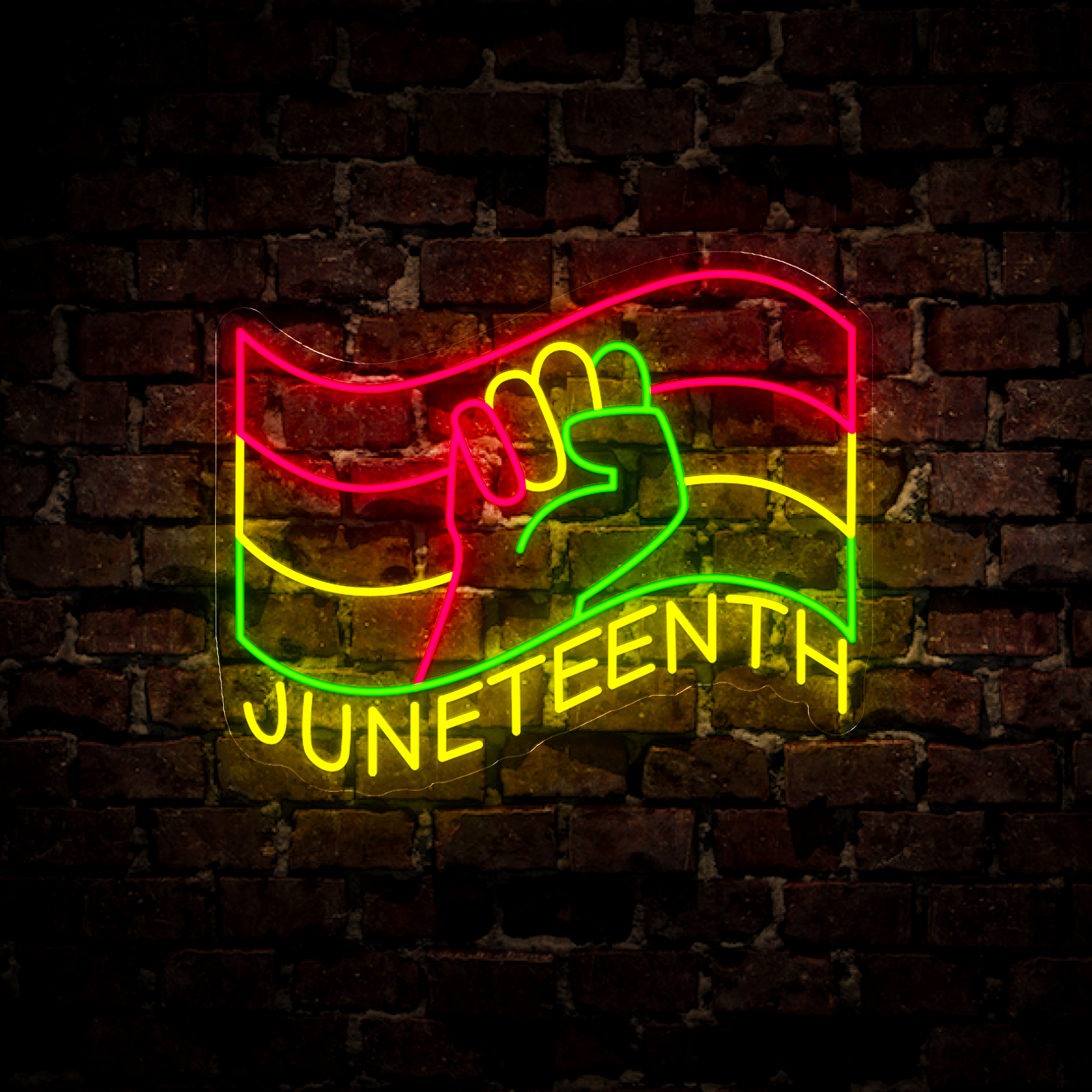 Juneteenth Neon Sign