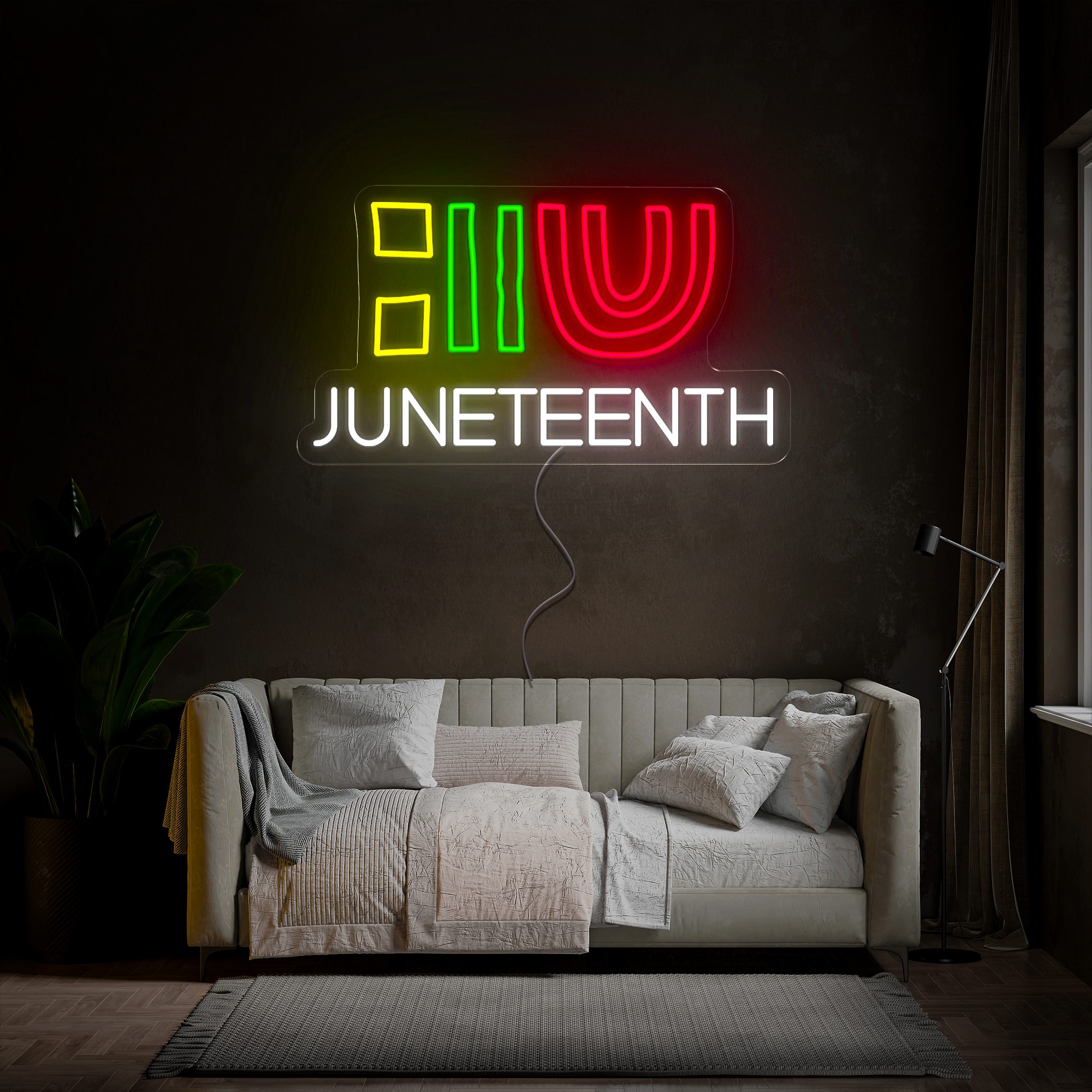 Juneteenth Neon Sign