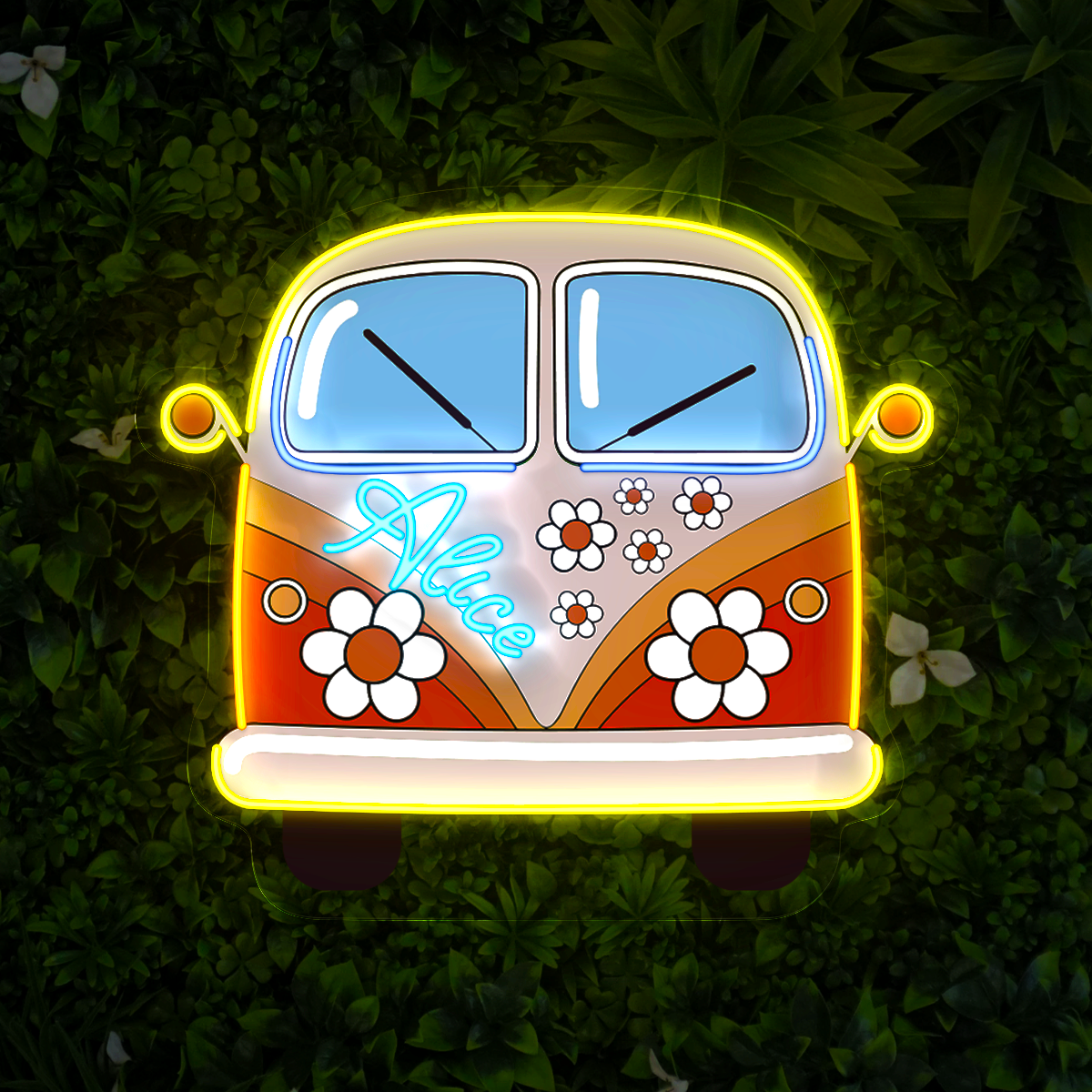 Groovy Van Artwork Neon Sign