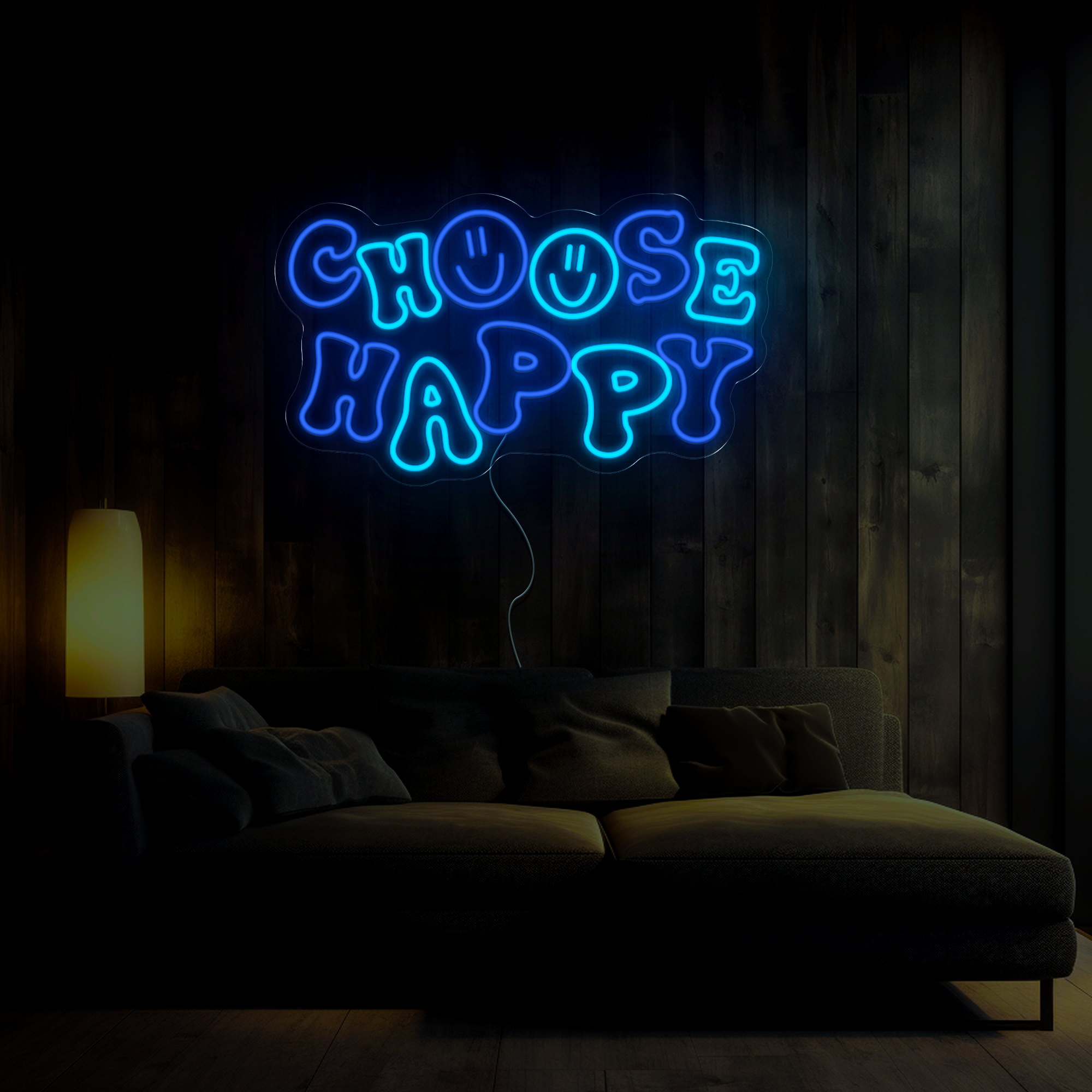 Choose Happy Neon Sign