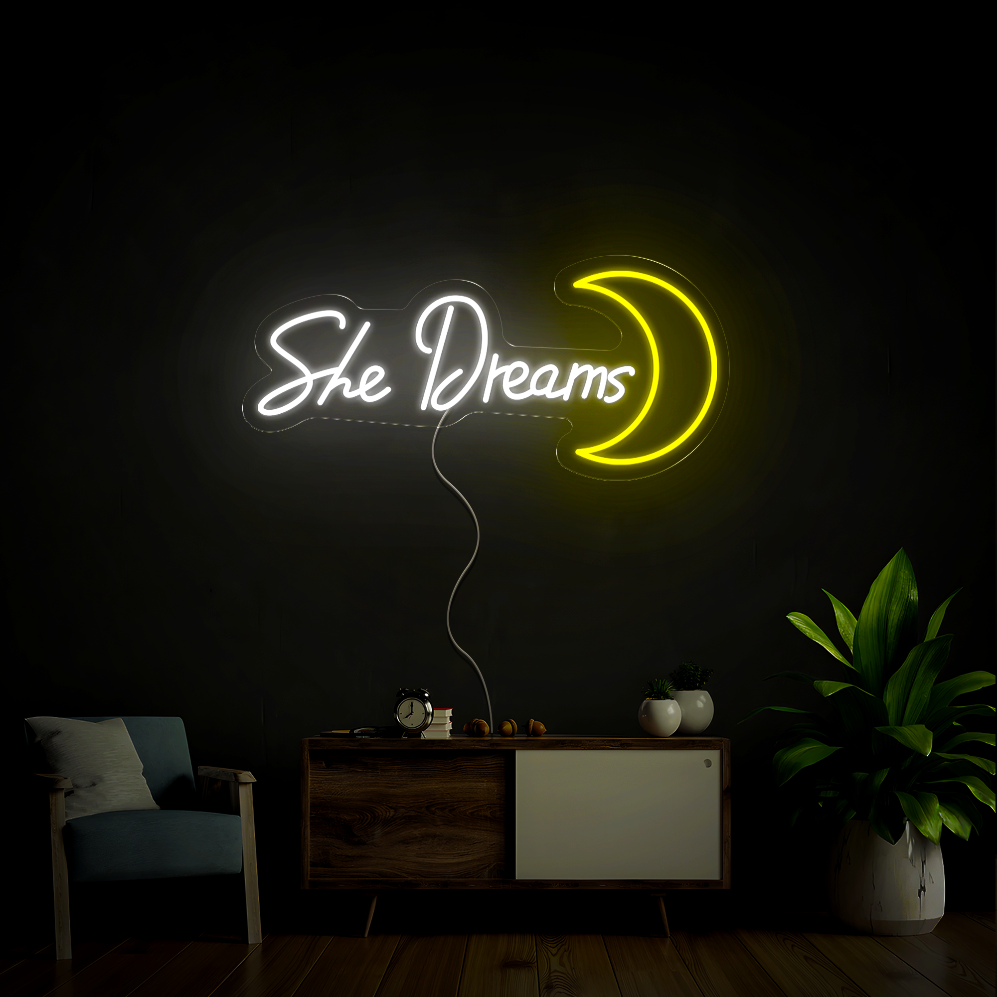 She Dreams Neon Sign