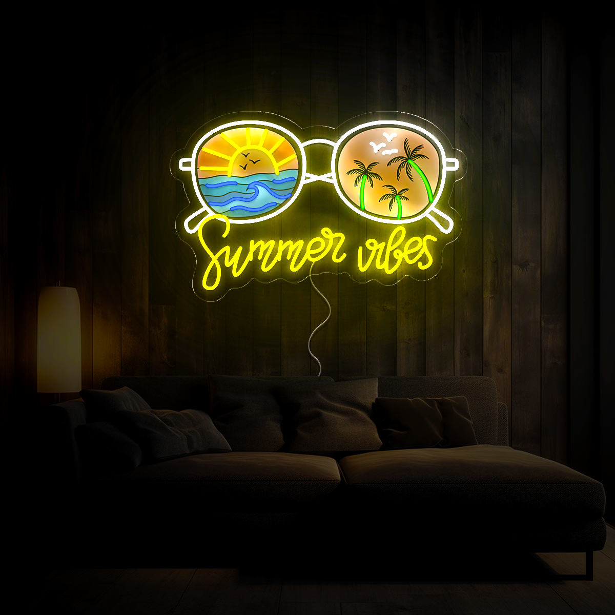 Summer Vibes Artwork Neon Sign