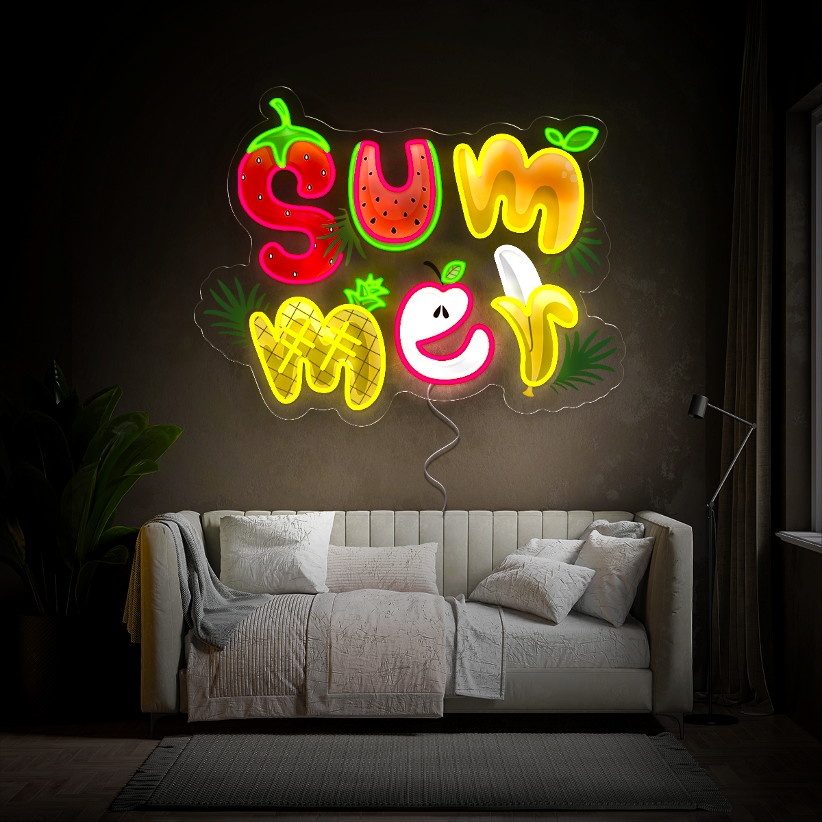 Summer Poster Artwork Neon Sign