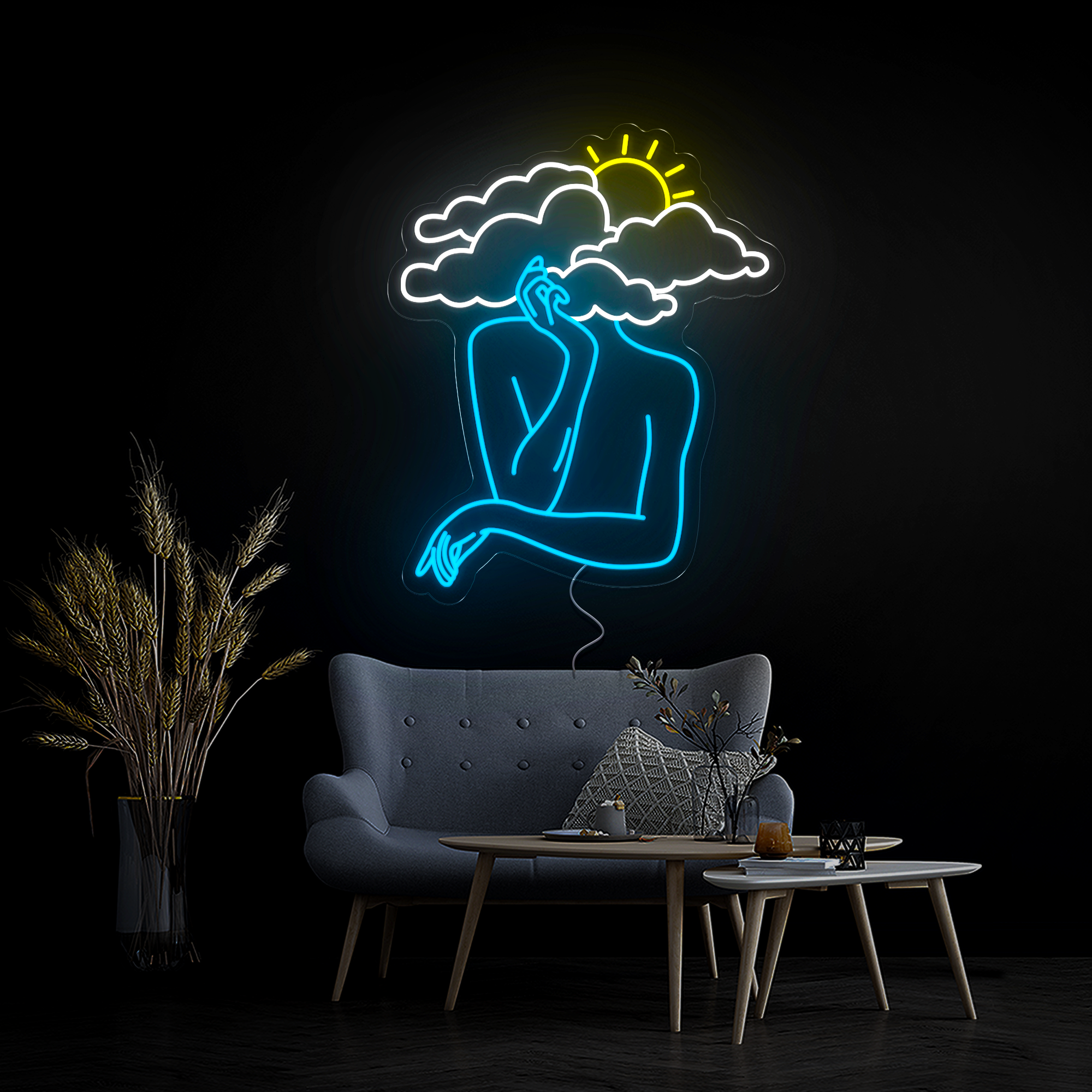 Cloud Lady Neon Sign