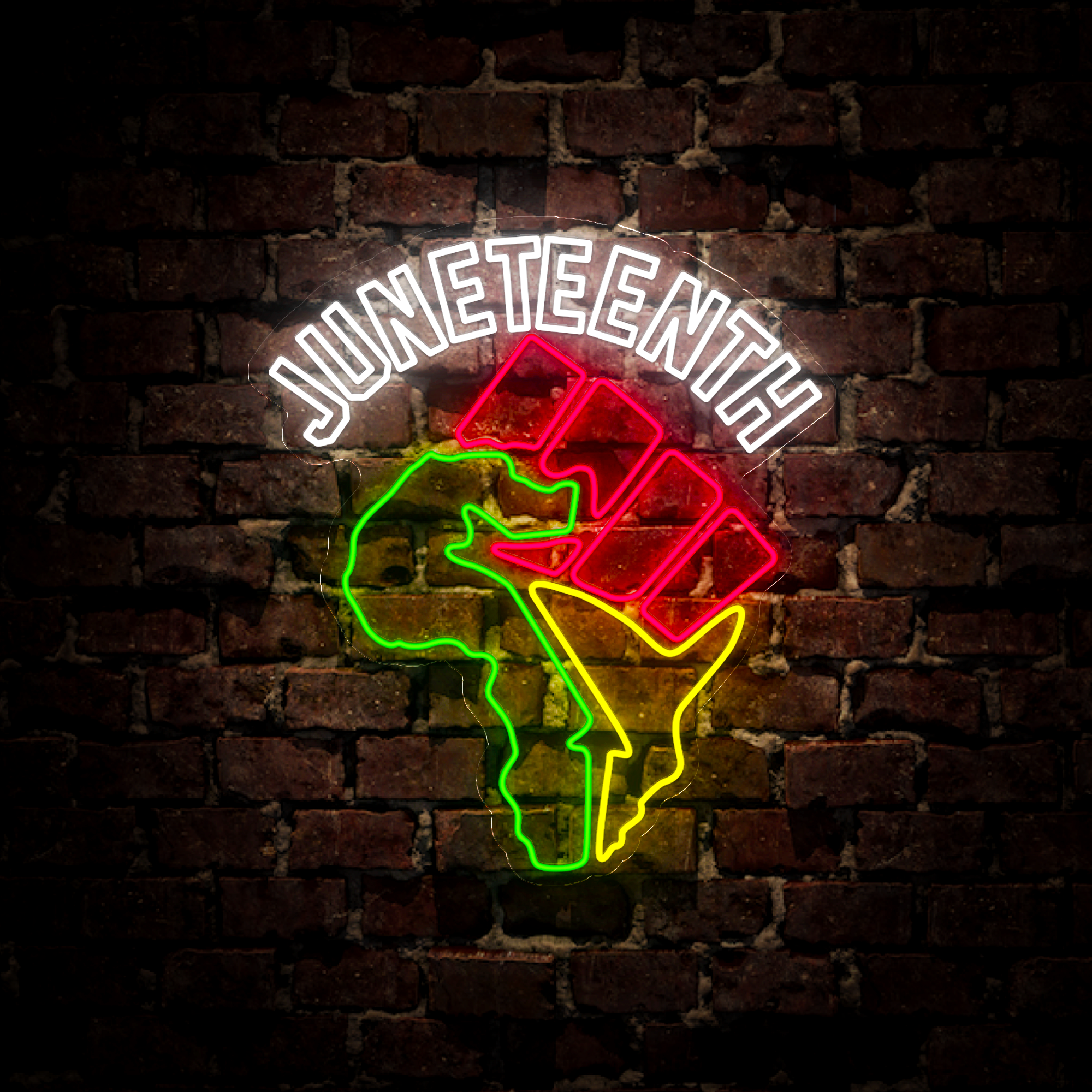 Juneteenth Neon Sign