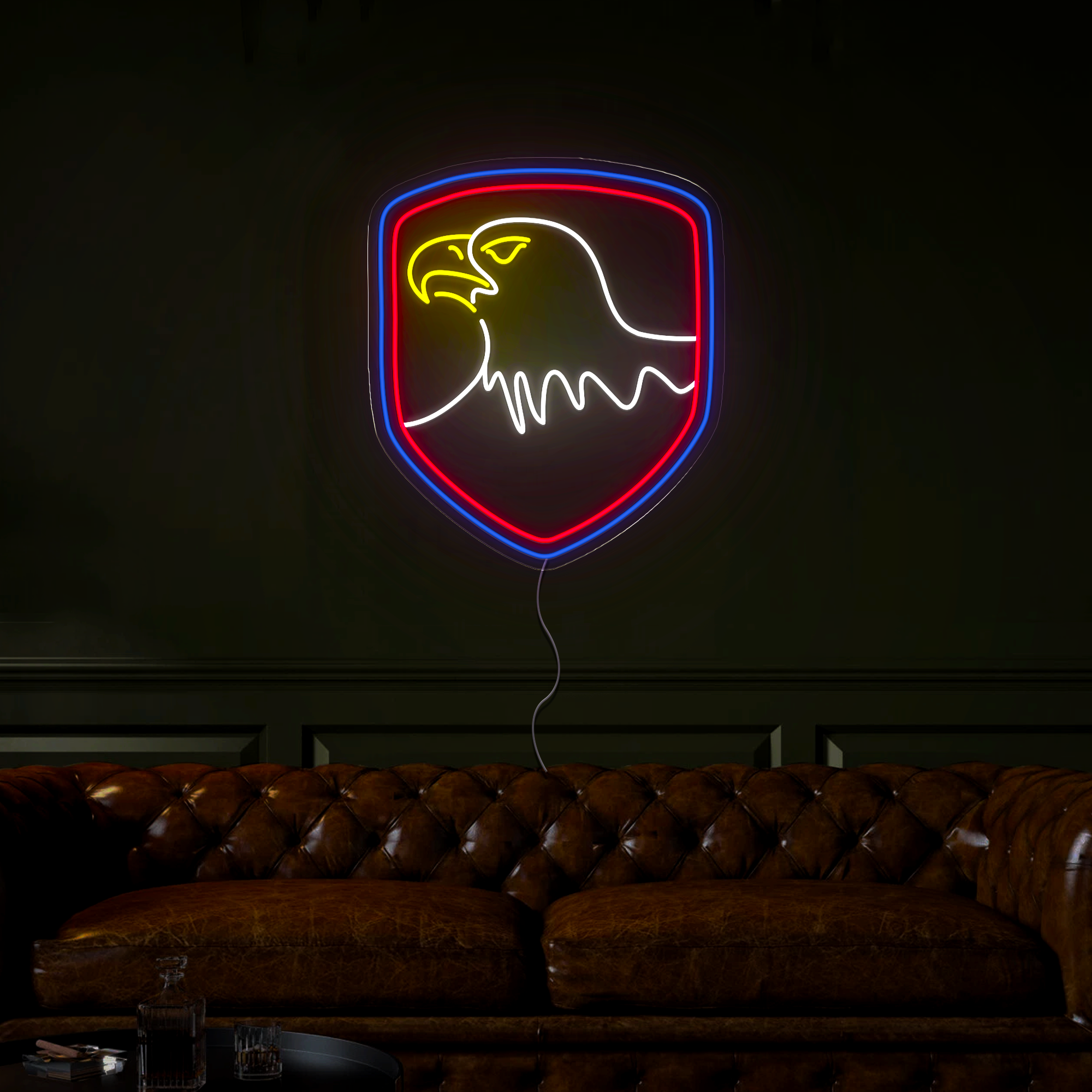 USA Bald Eagle Neon Sign