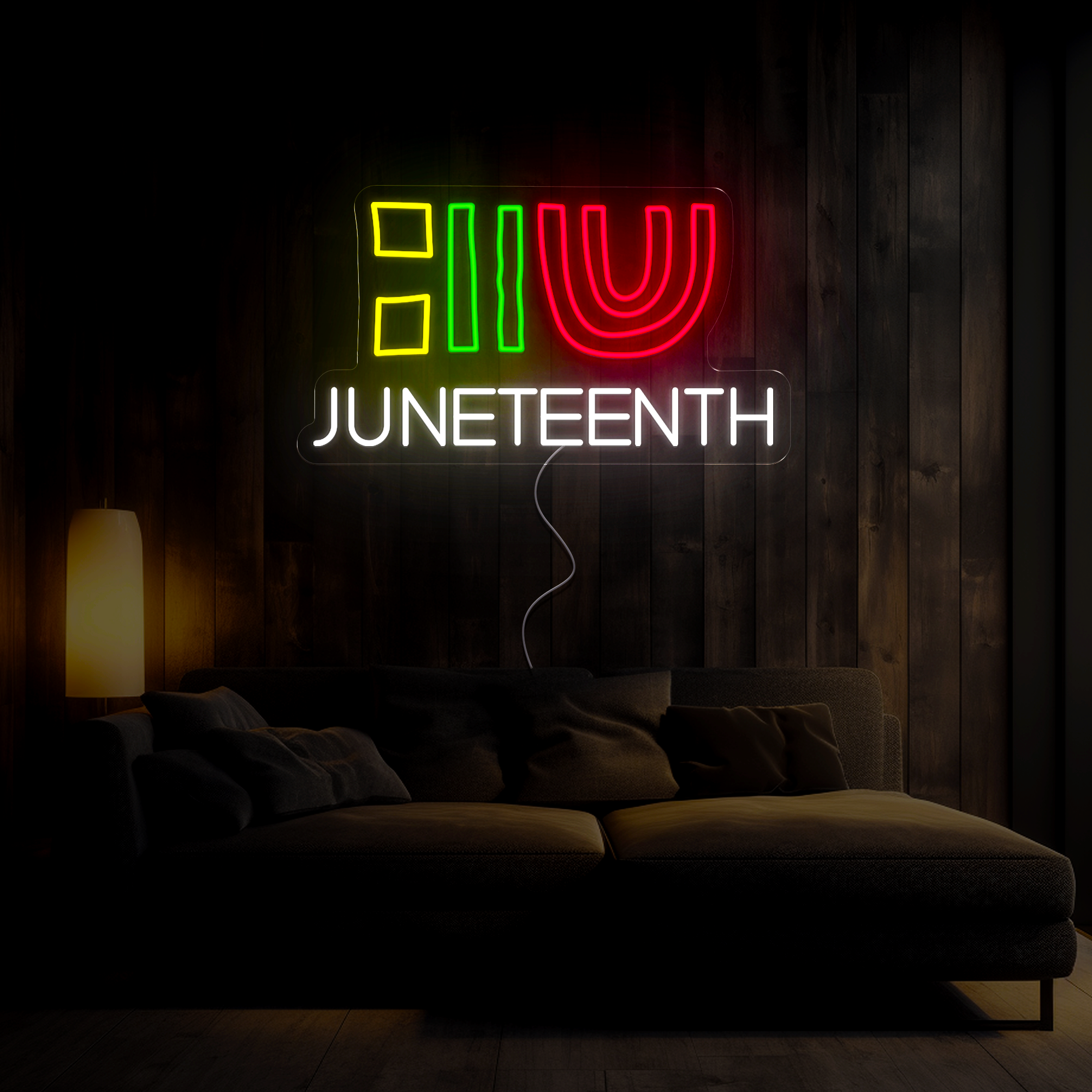 Juneteenth Neon Sign