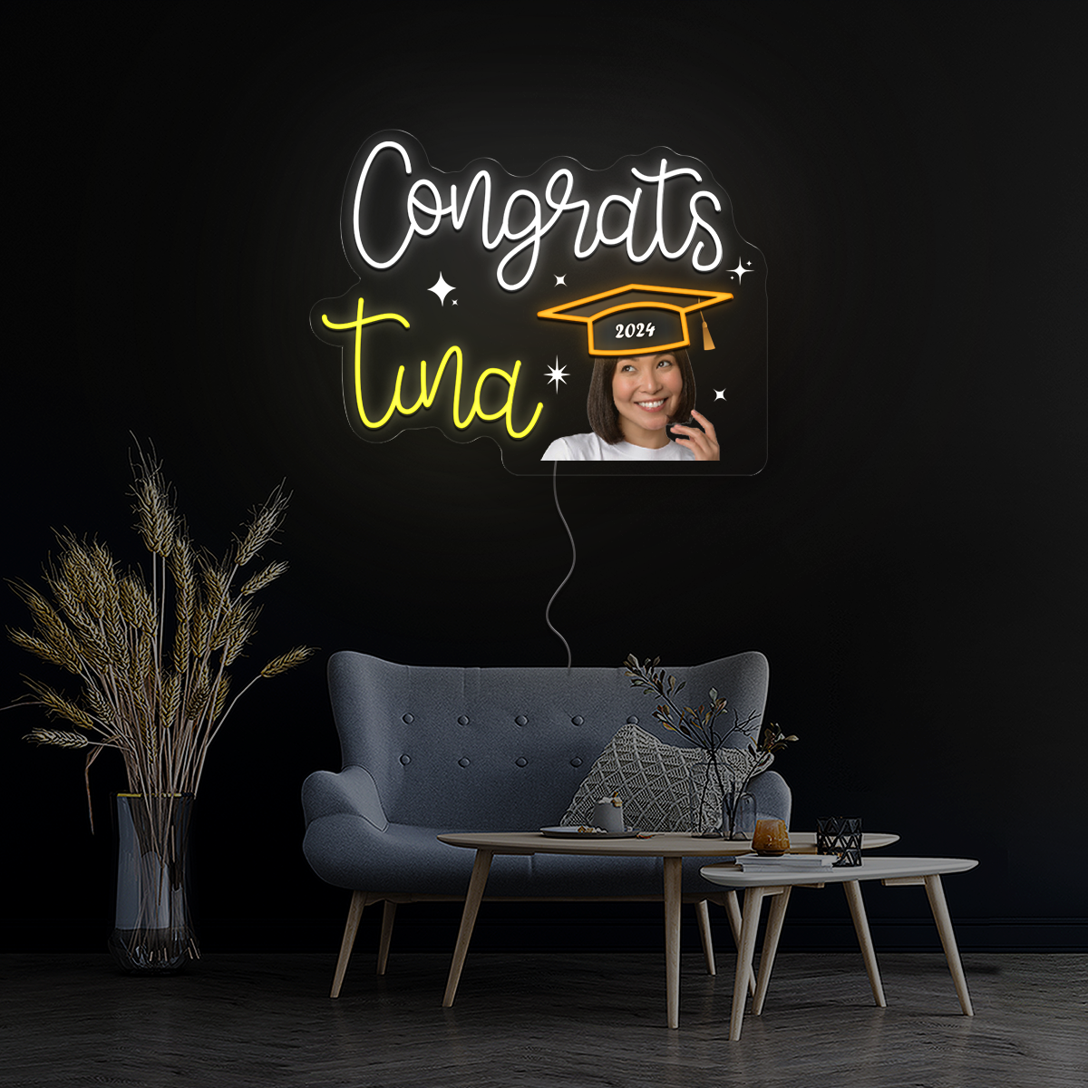 Personalized Graduation Banner Artwork Neon Sign