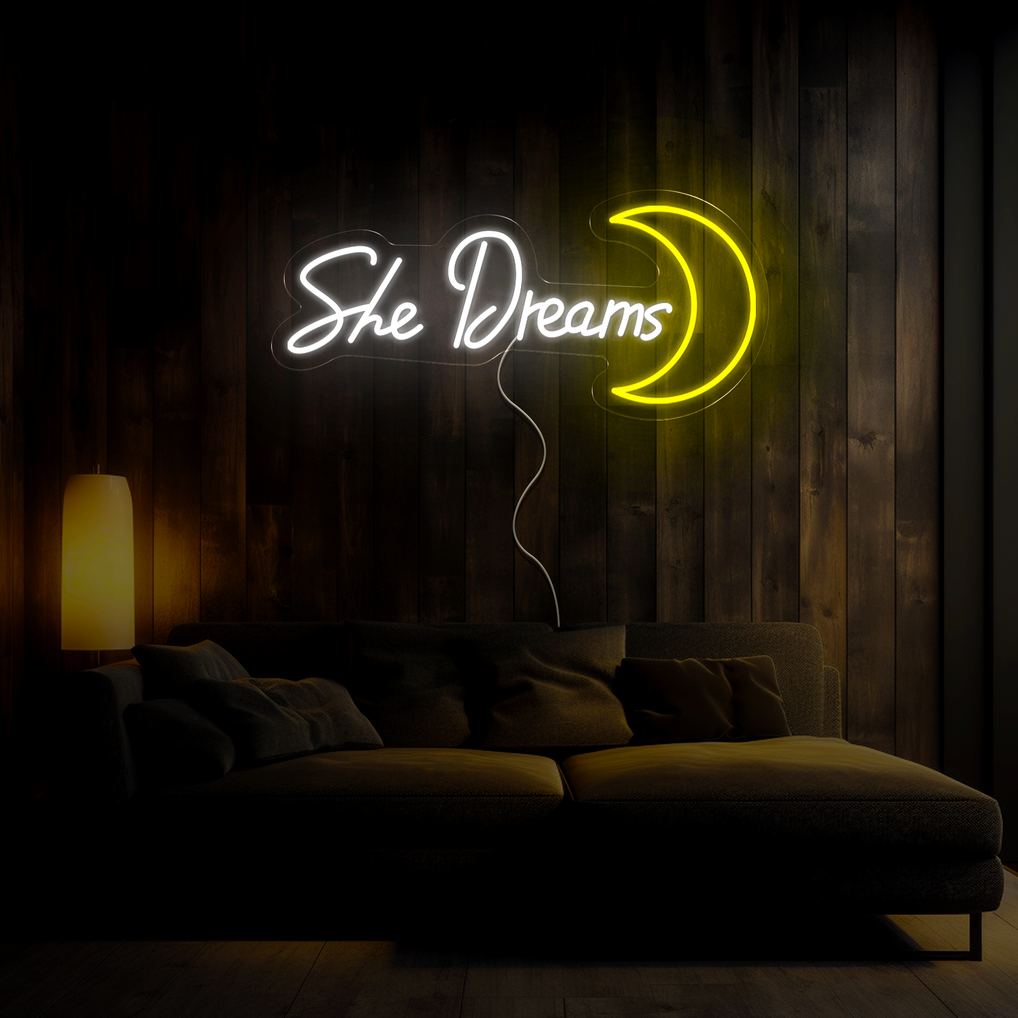 She Dreams Neon Sign