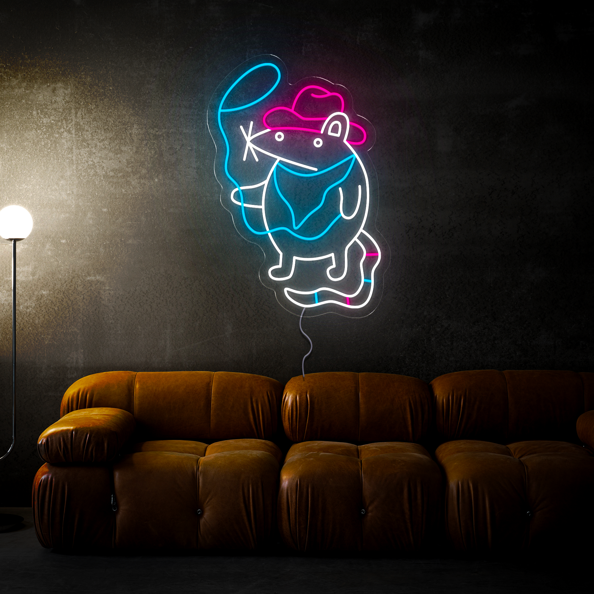 Yeehaw Mouse Neon Sign