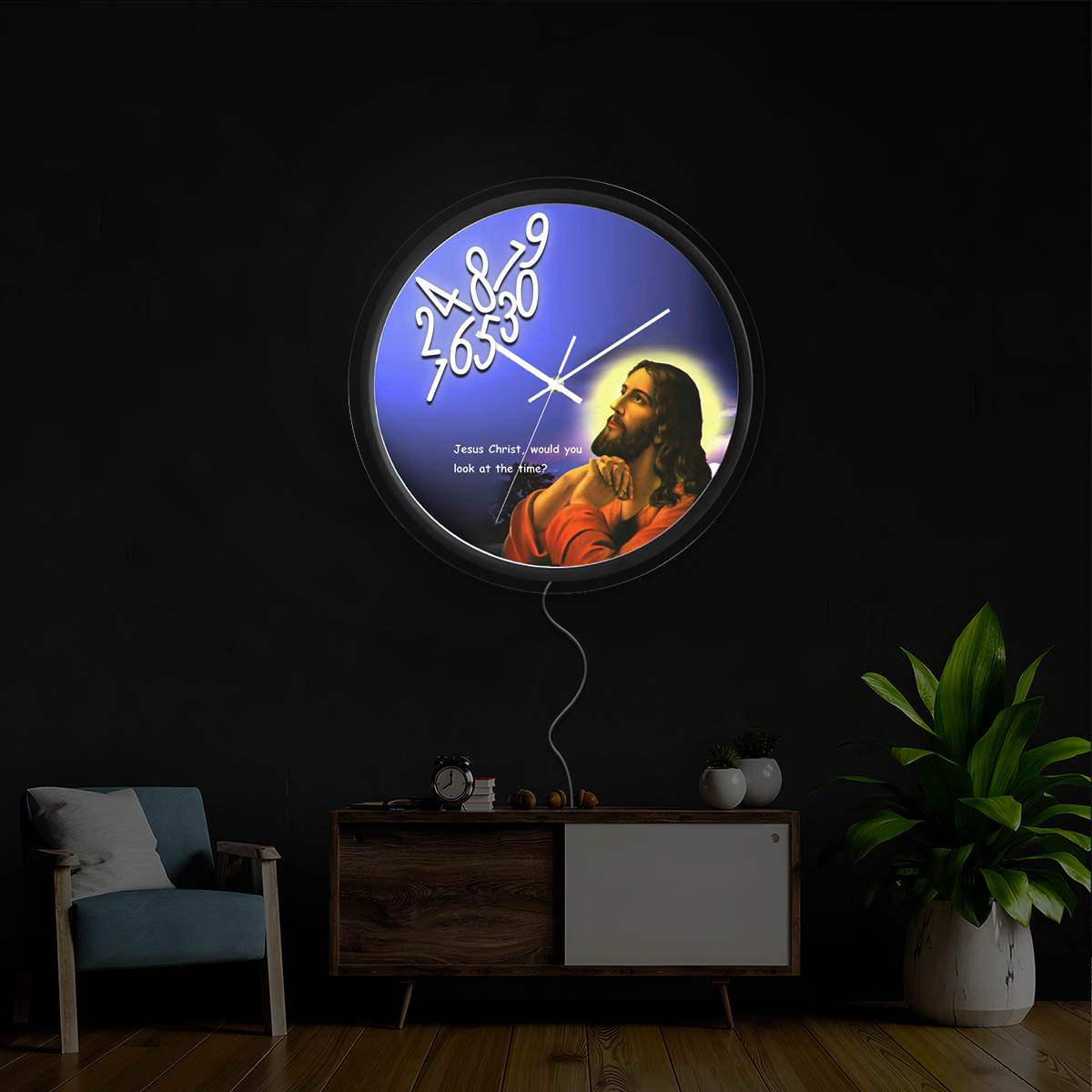 Jesus Christ Would You Look At The Time Artwork Neon Sign