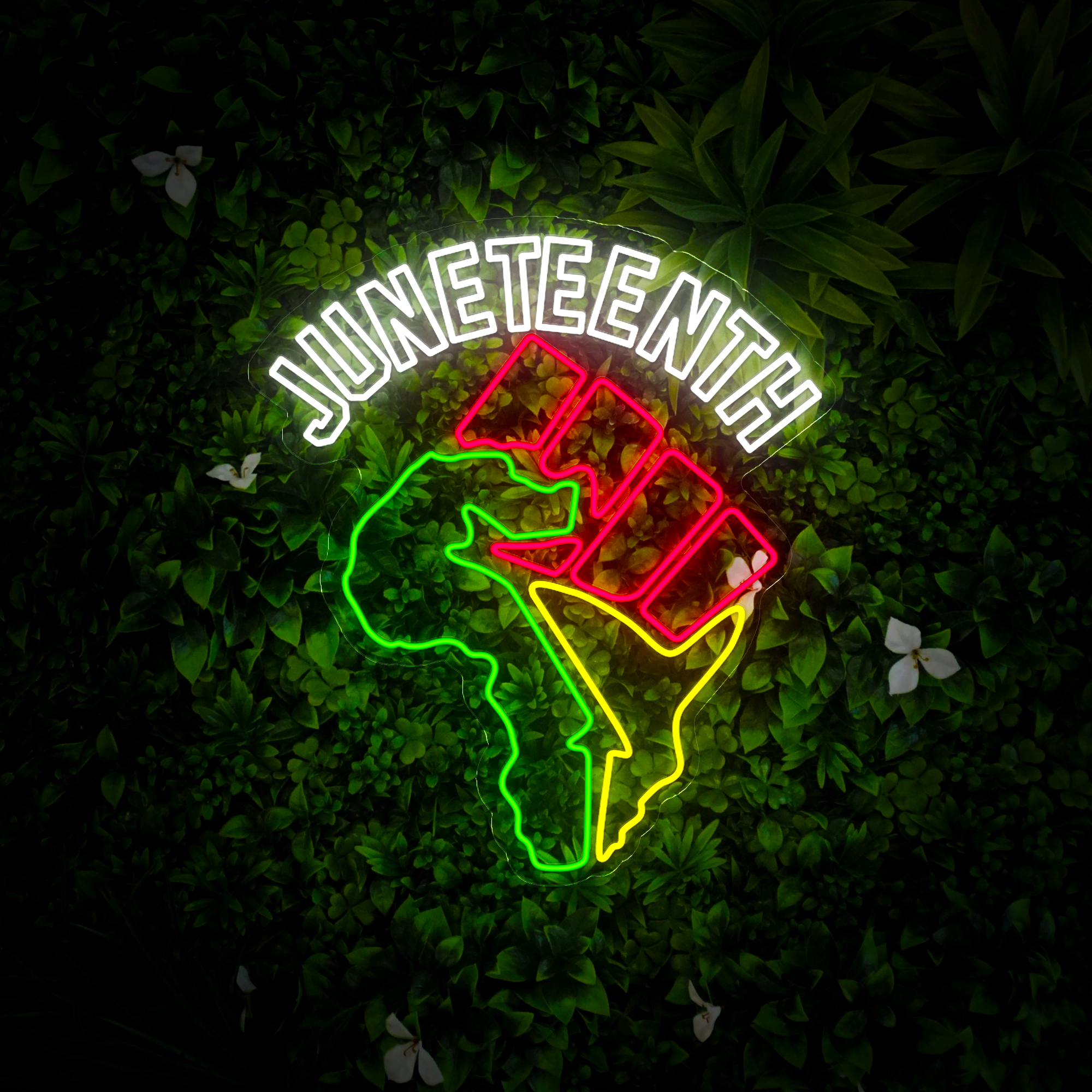 Juneteenth Neon Sign