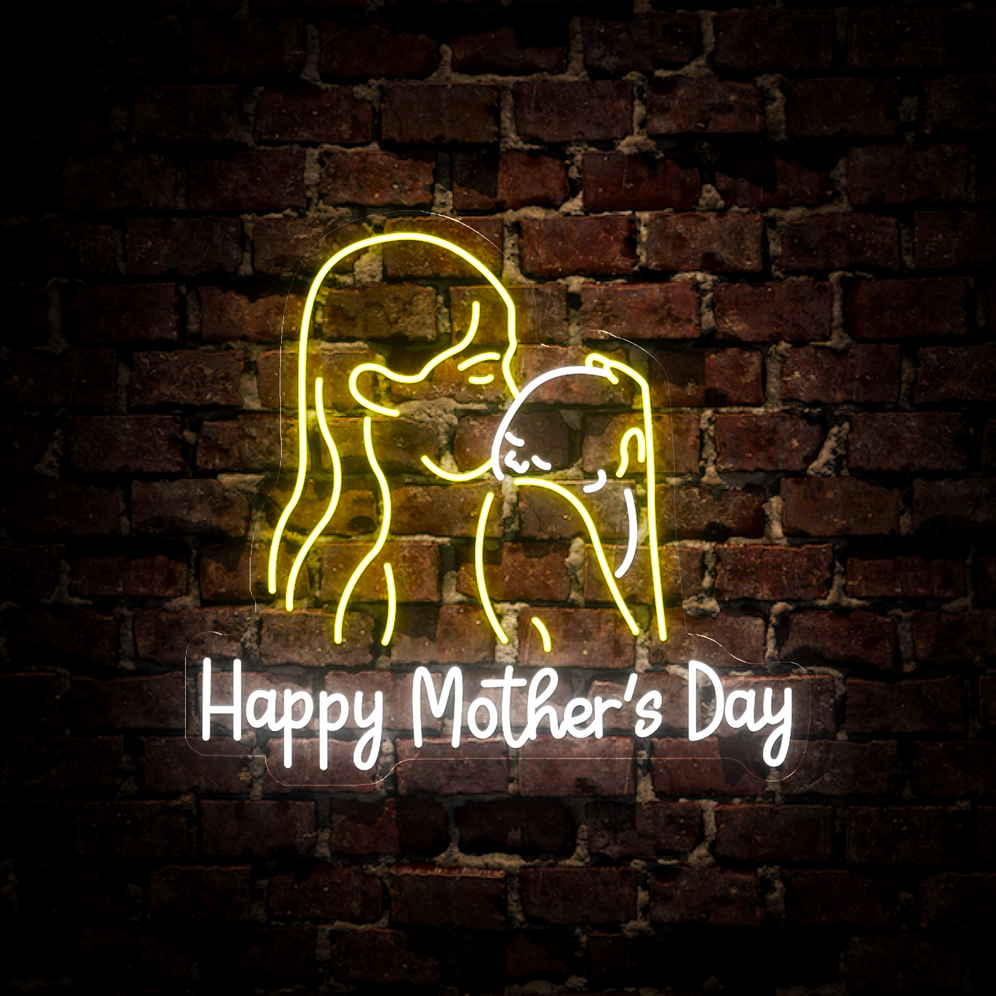 Personalized Happy Mother's Day Neon Sign