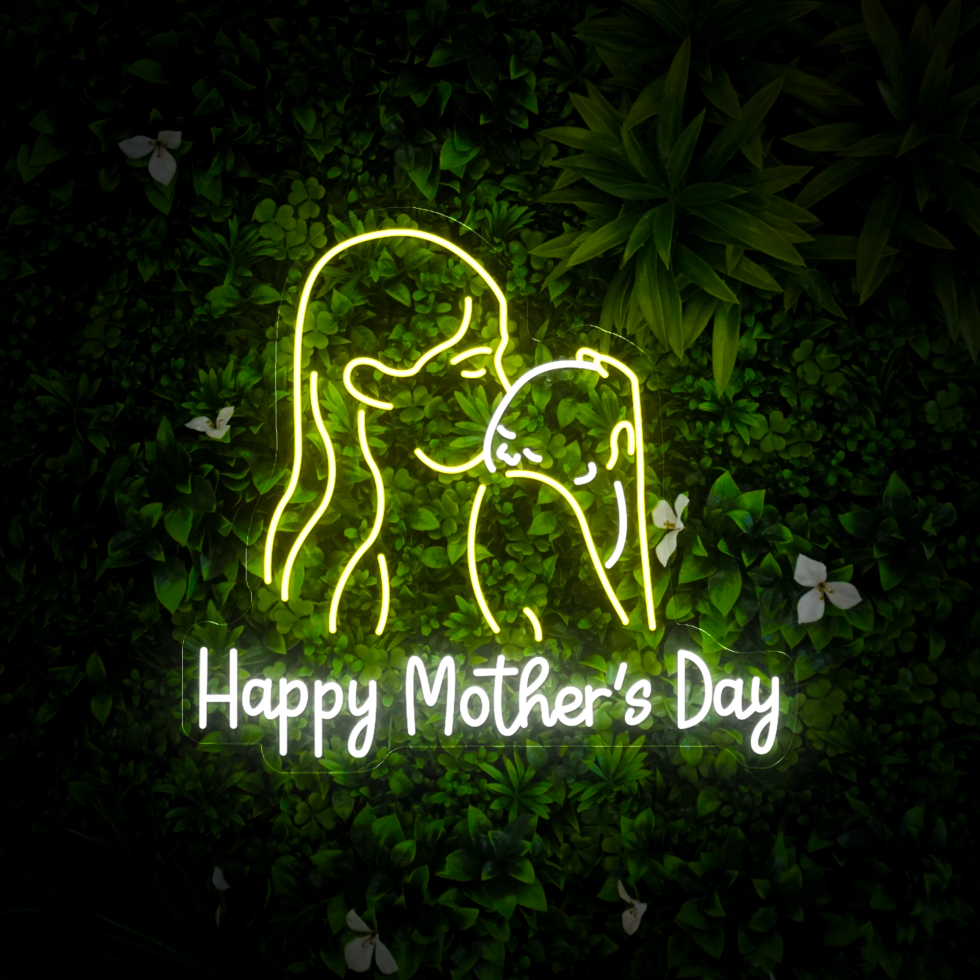 Personalized Happy Mother's Day Neon Sign